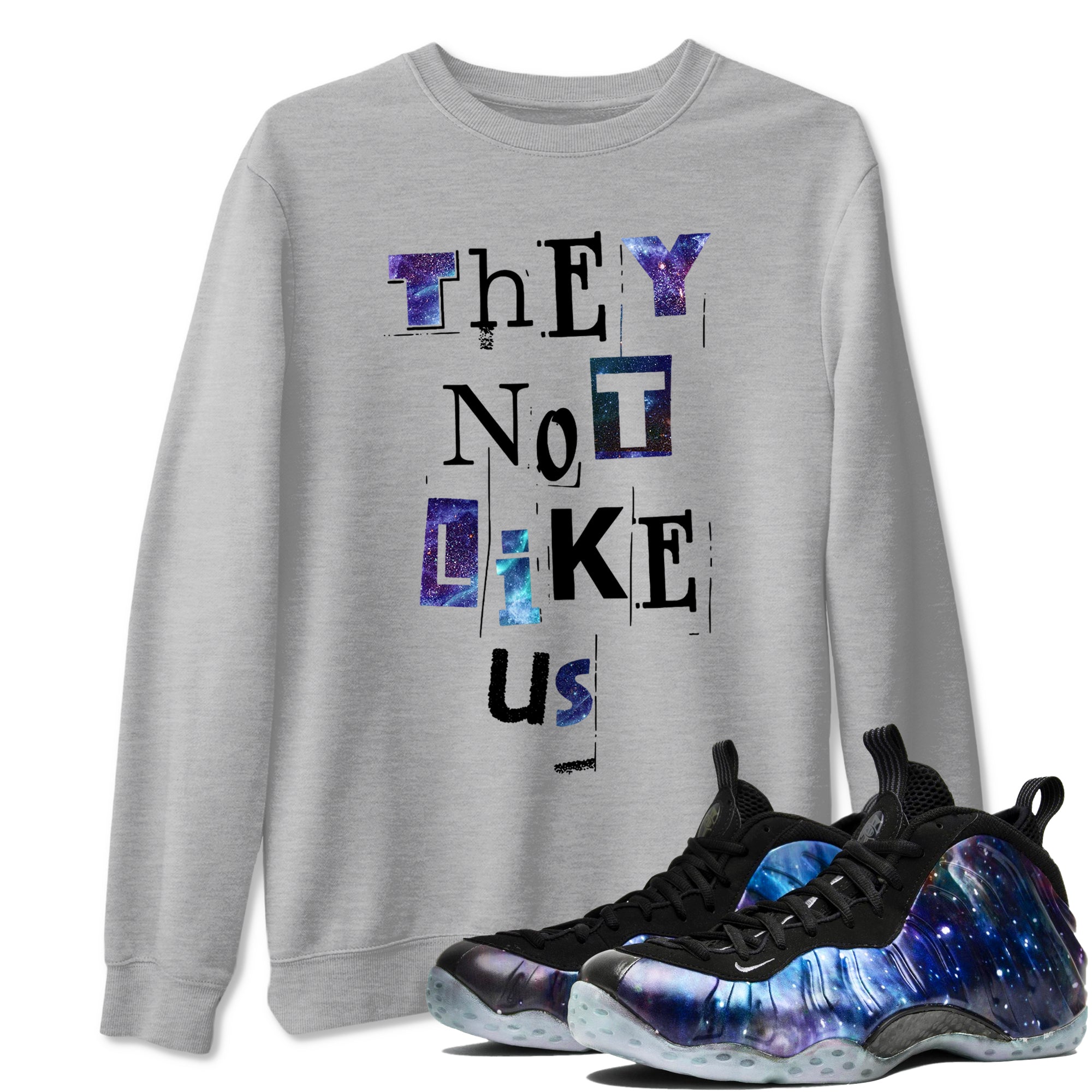 They Not Like Us snkmatch Tees - Air Foamposite One Galaxy
