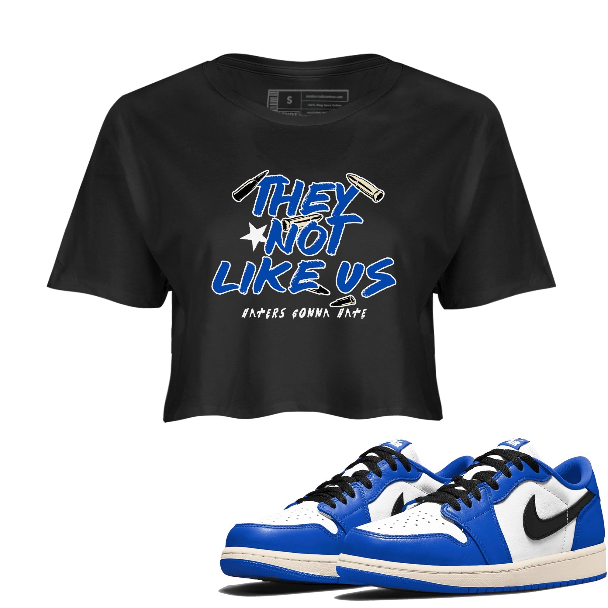 They Not Like Us snkmatch Women's Top - Air Jordan 1 Game Royal