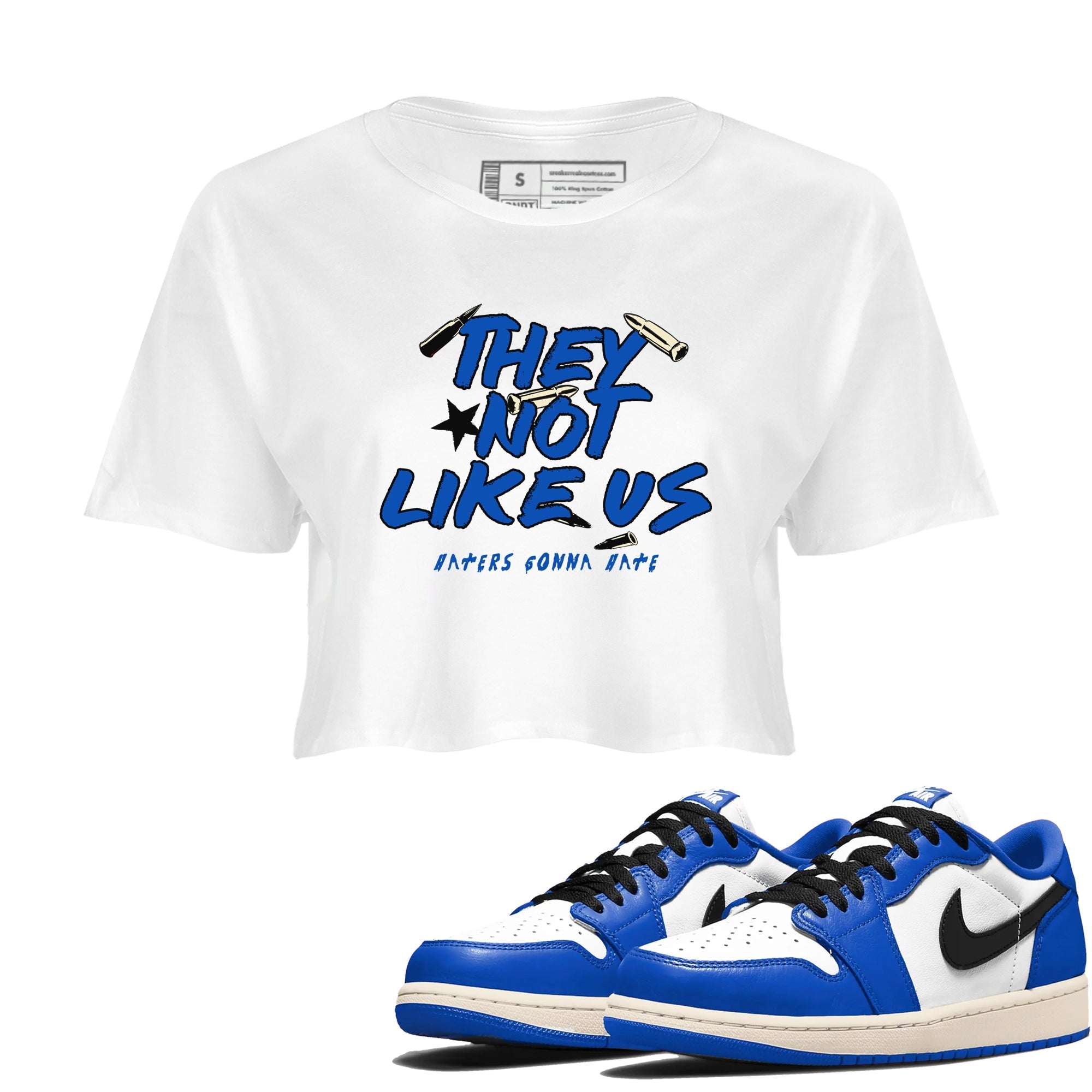 They Not Like Us snkmatch Women's Top - Air Jordan 1 Game Royal