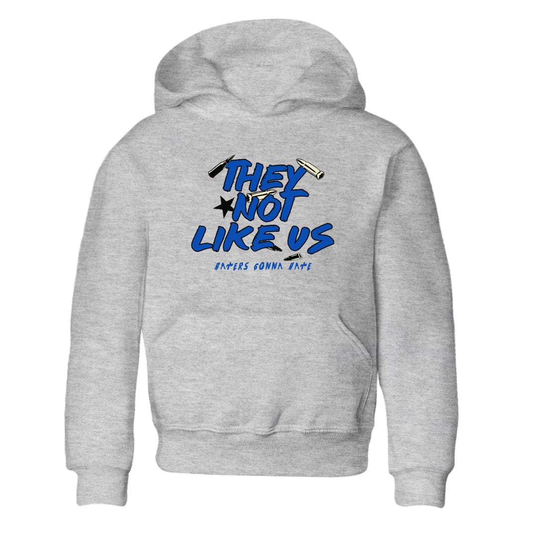 They Not Like Us snkmatch Tees Kids - Air Jordan 1 Game Royal
