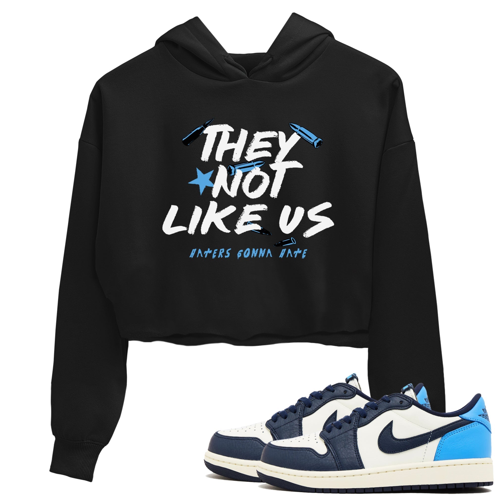 They Not Like Us snkmatch Women's Top - Air Jordan 1 Obsidian