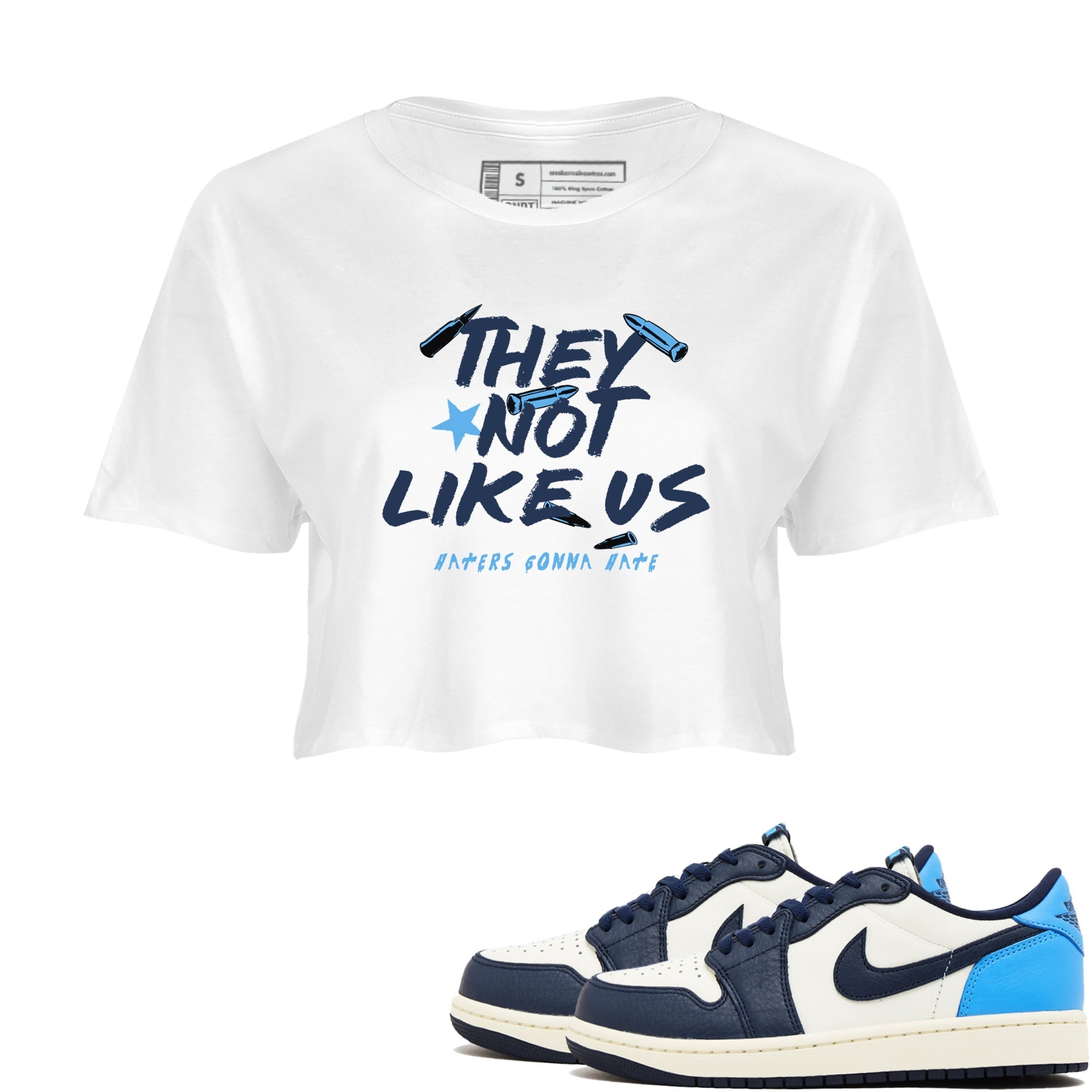 They Not Like Us snkmatch Women's Top - Air Jordan 1 Obsidian
