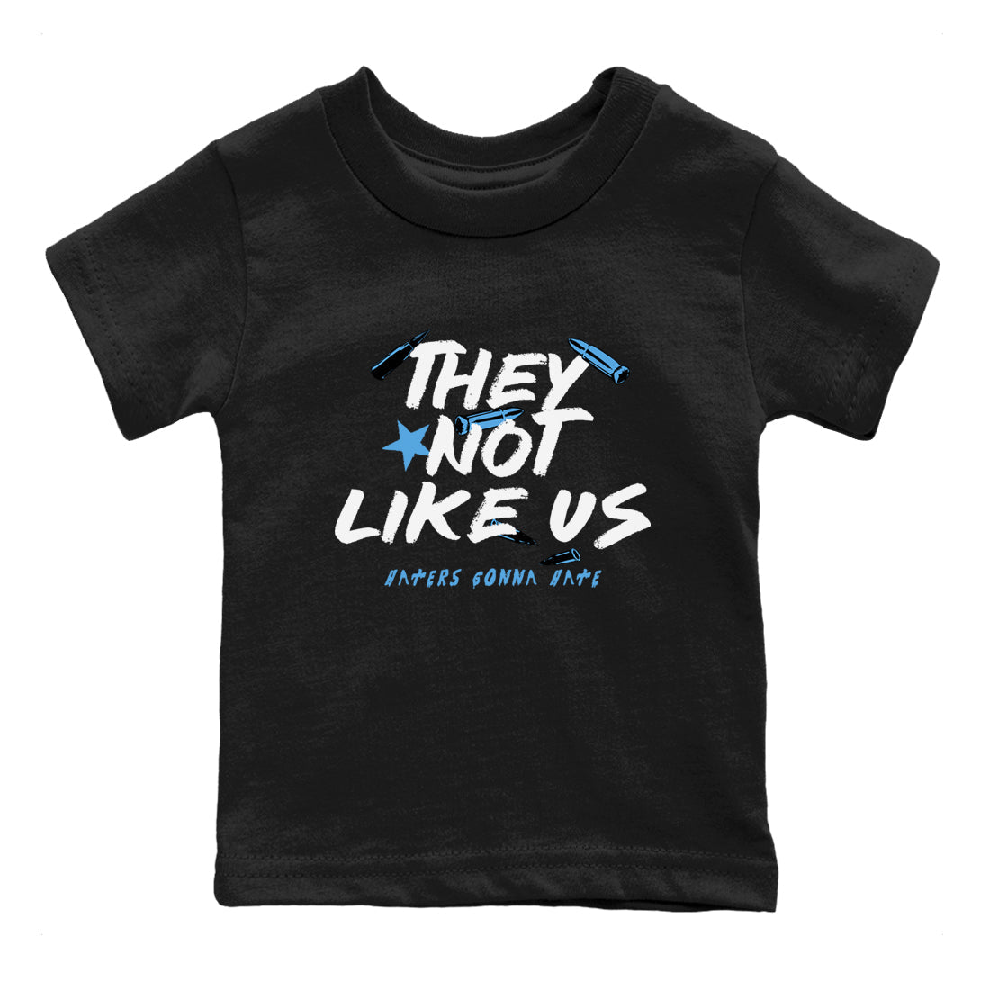 They Not Like Us snkmatch Tees Kids - Air Jordan 1 Obsidian
