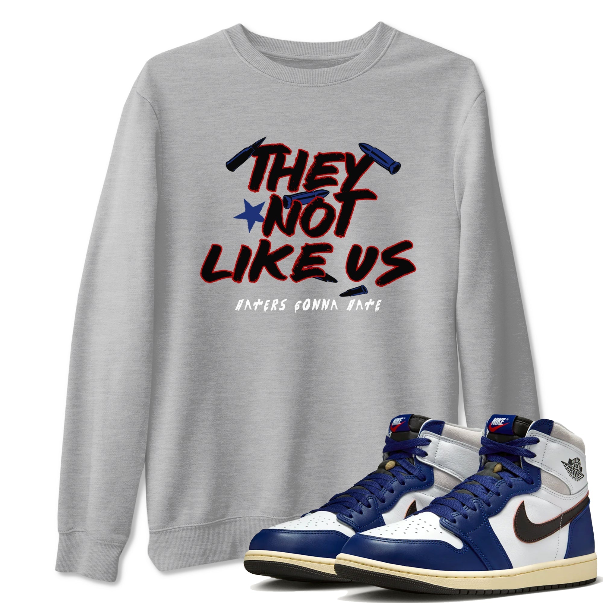 They Not Like Us snkmatch Tees - Air Jordan 1 Rare Air
