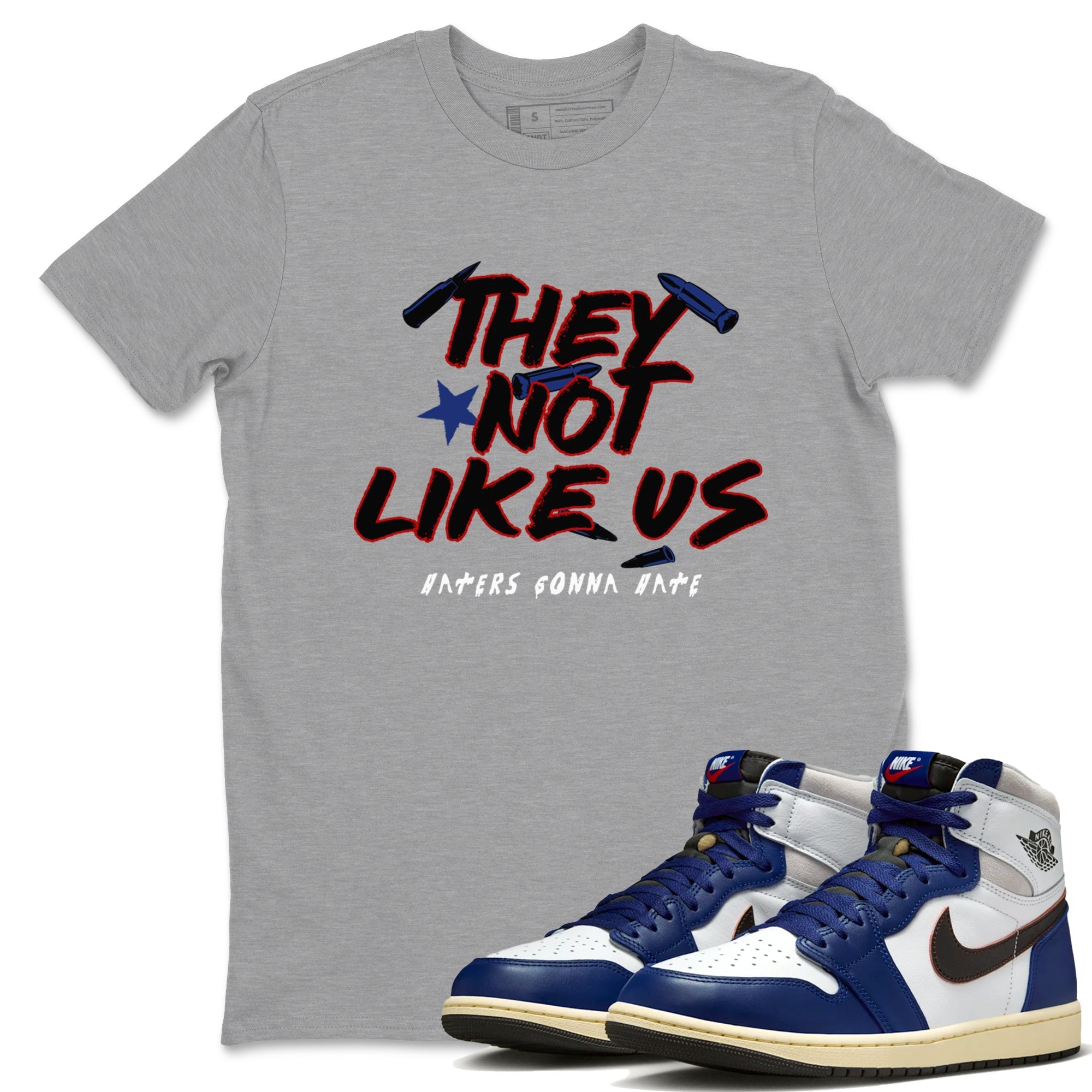They Not Like Us snkmatch Tees - Air Jordan 1 Rare Air
