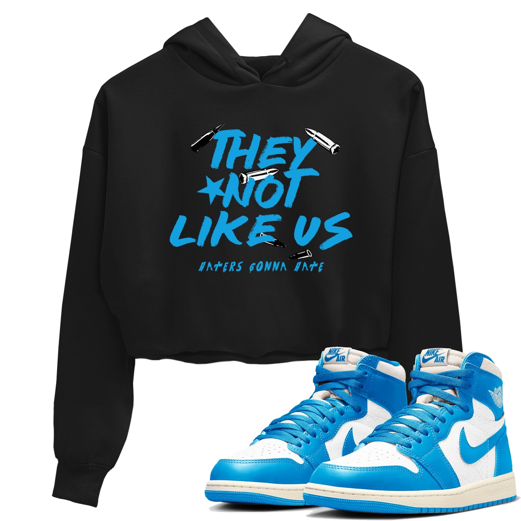 They Not Like Us snkmatch Women's Top - Air Jordan 1 UNC Reimagined