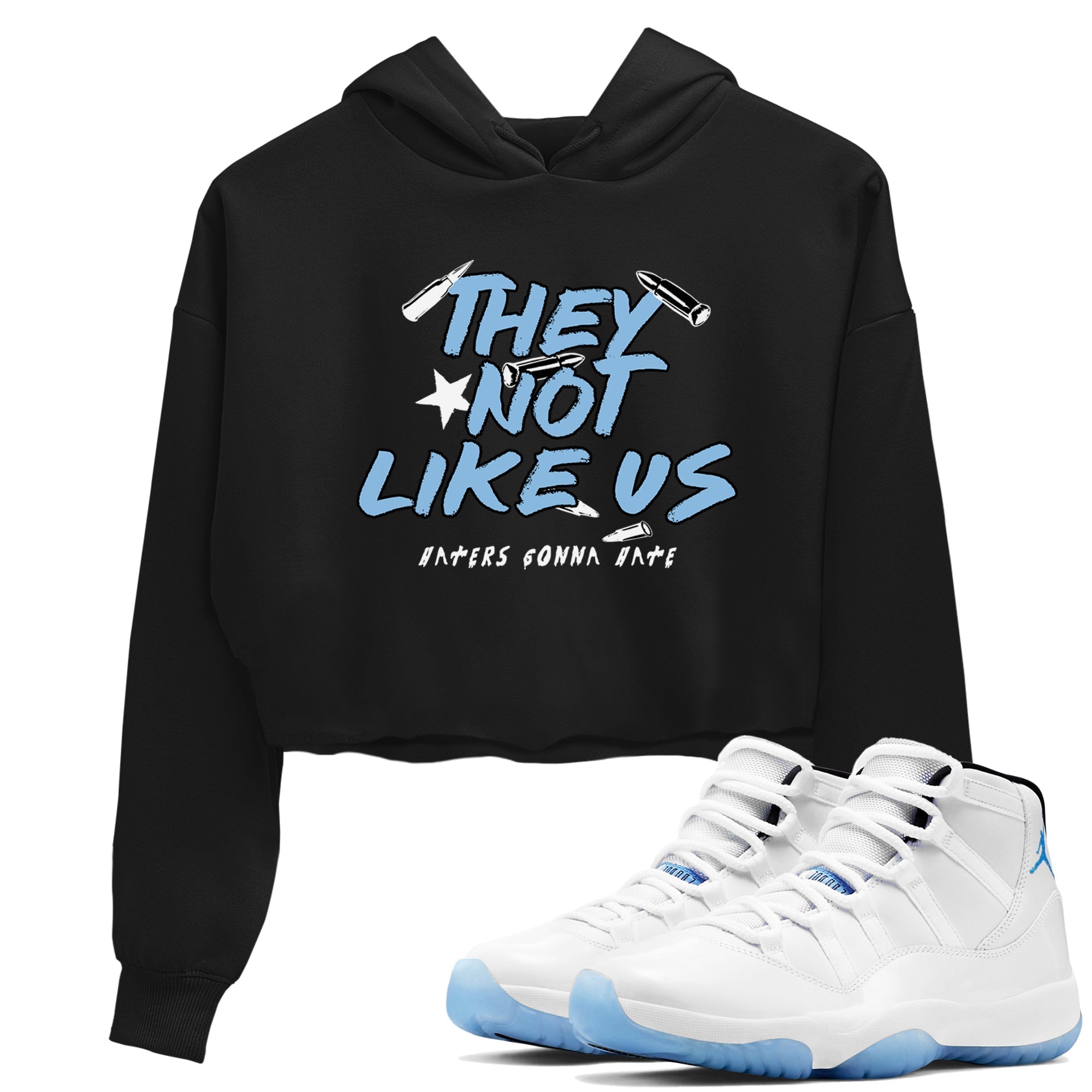 They Not Like Us snkmatch Women's Top - Air Jordan 11 Legend Blue