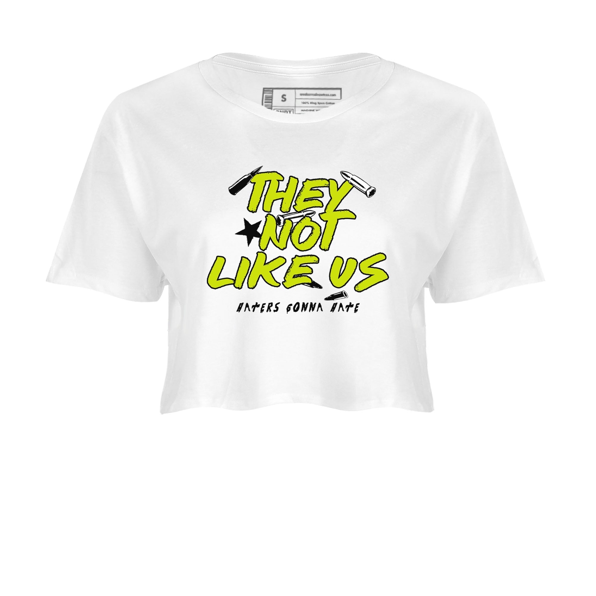 They Not Like Us snkmatch Women's Top - Air Jordan 13 Bright Cactus