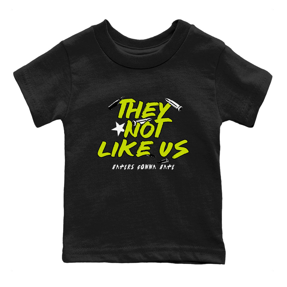 They Not Like Us snkmatch Tees Kids - Air Jordan 13 Bright Cactus