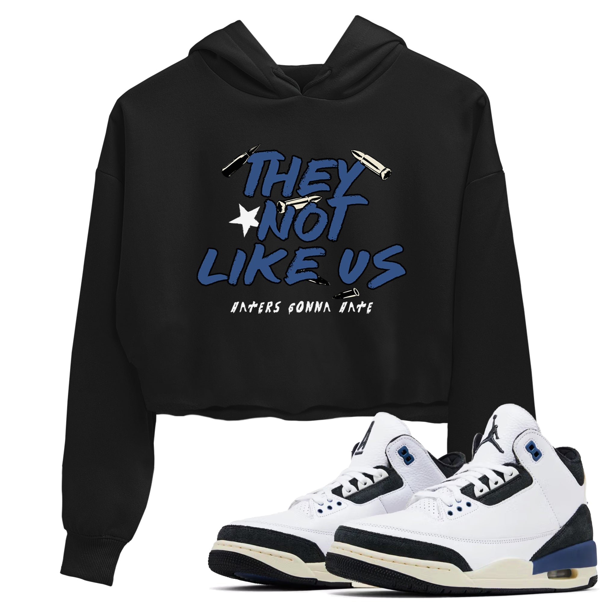 They Not Like Us snkmatch Women's Top - Air Jordan 3 A Ma Maniere x Diffused Blue