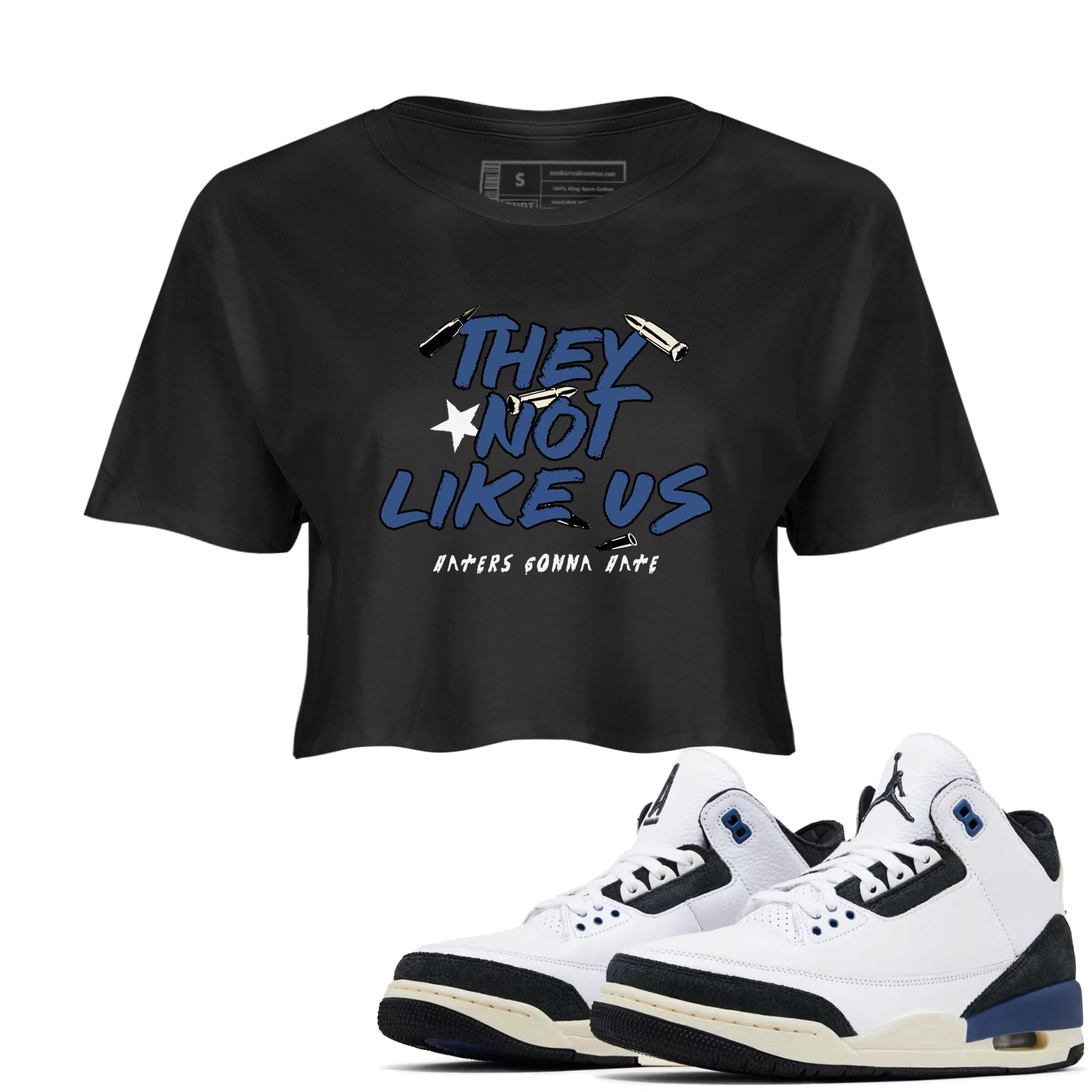 They Not Like Us snkmatch Women's Top - Air Jordan 3 A Ma Maniere x Diffused Blue