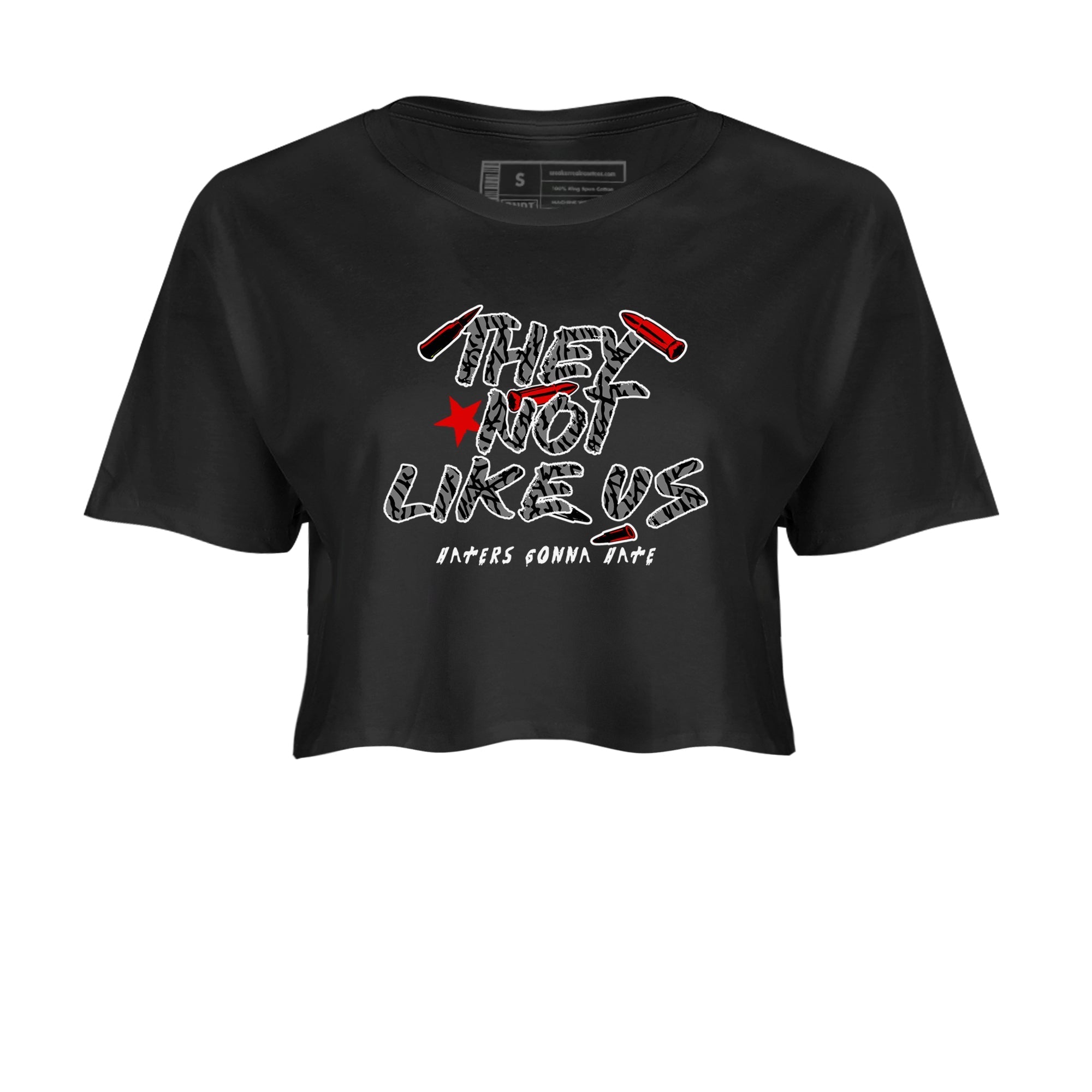 They Not Like Us snkmatch Women's Top - Air Jordan 3 Black Cement