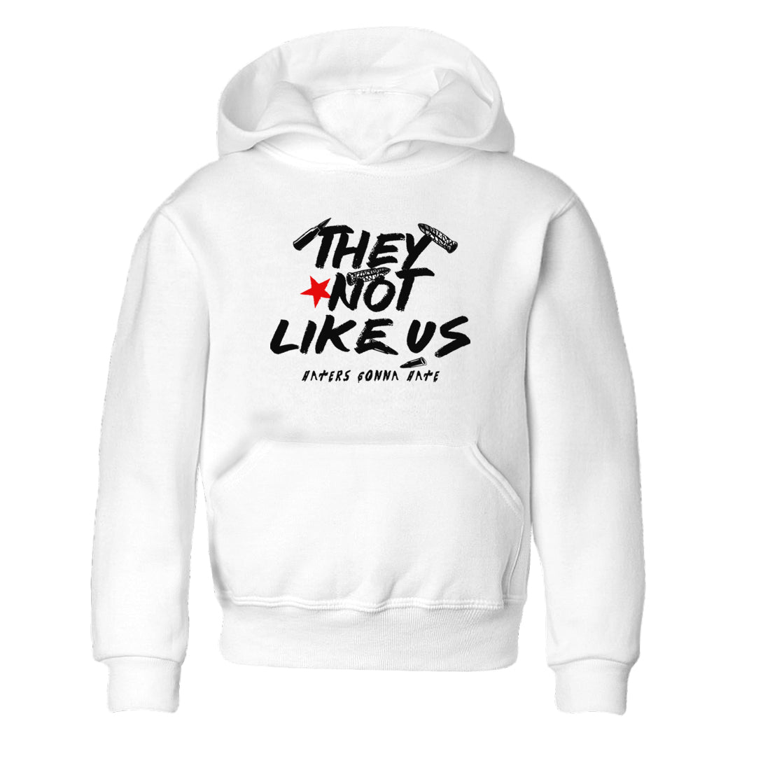They Not Like Us snkmatch Tees Kids - Air Jordan 3 Black Cement