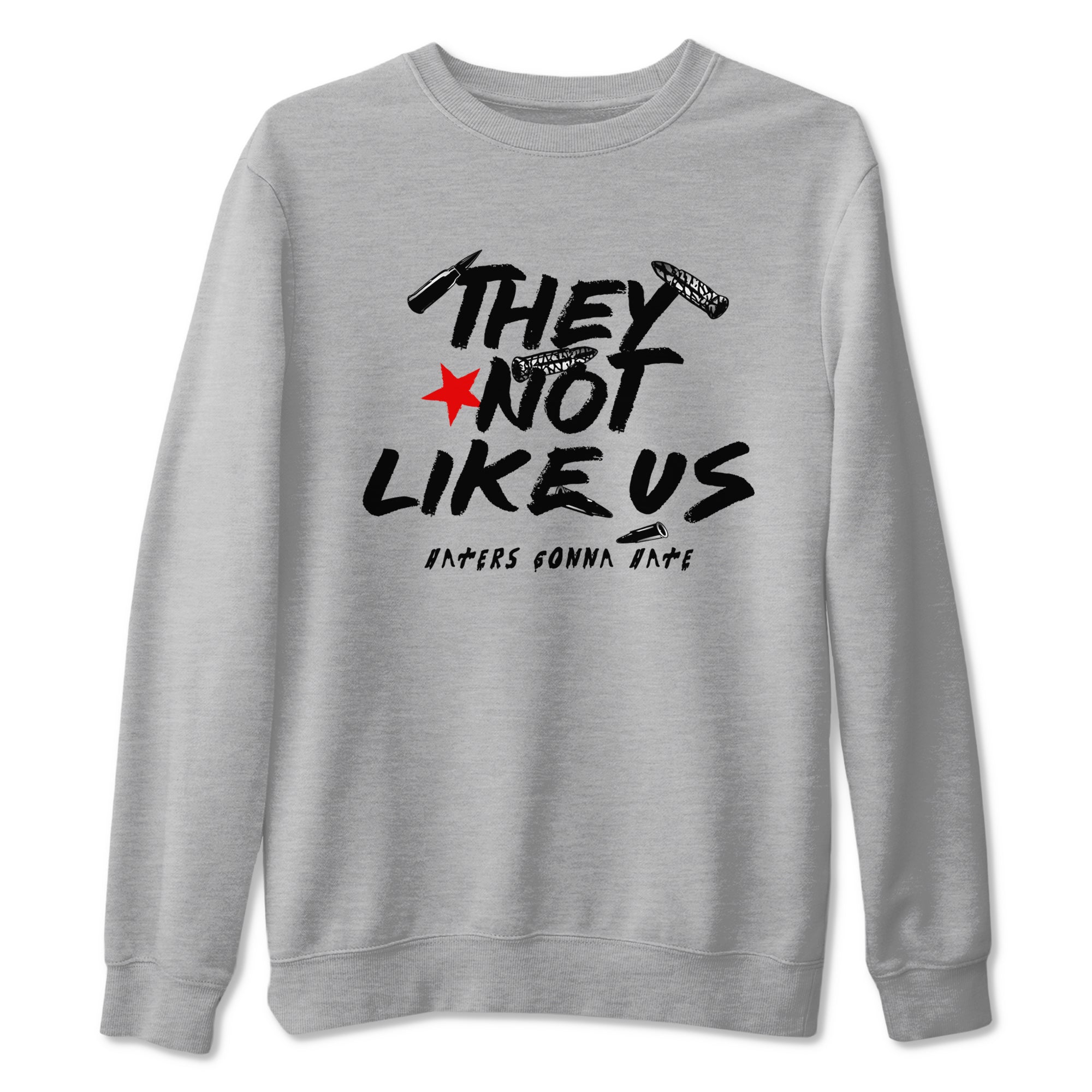 They Not Like Us snkmatch Tees - Air Jordan 3 Black Cement