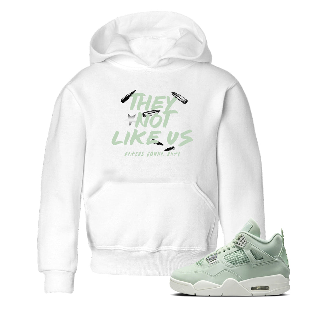 They Not Like Us snkmatch Tees Kids - Air Jordan 4 Abundance