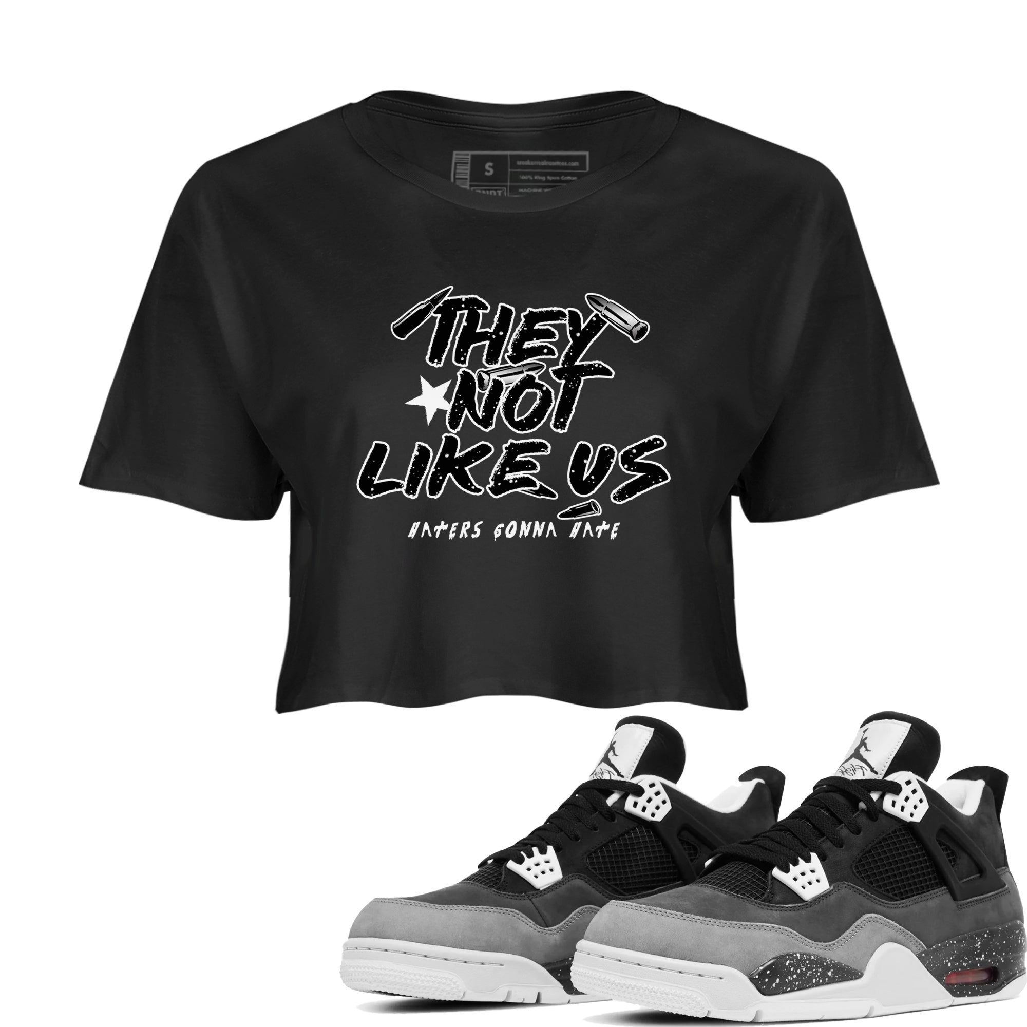 They Not Like Us snkmatch Women's Top - Air Jordan 4 Fear