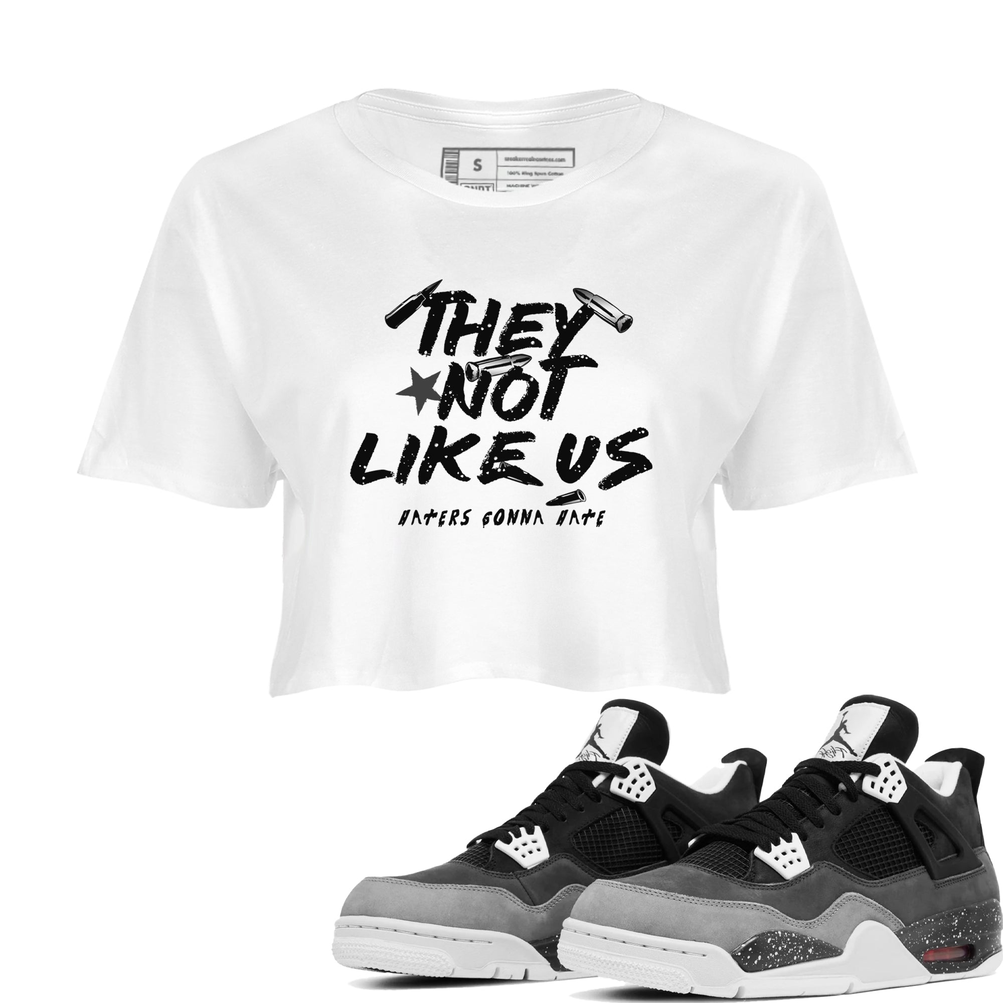 They Not Like Us snkmatch Women's Top - Air Jordan 4 Fear