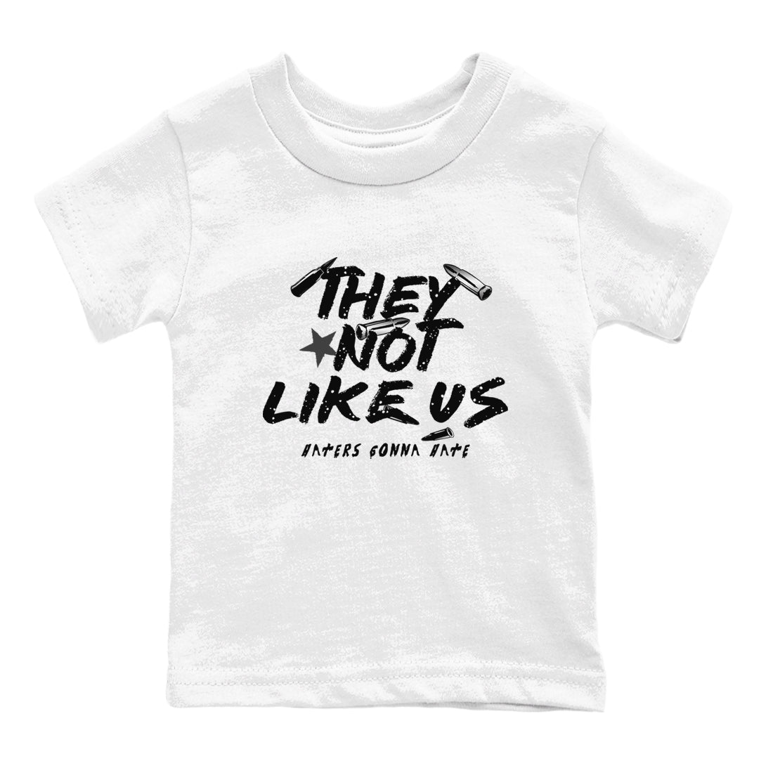 They Not Like Us snkmatch Tees Kids - Air Jordan 4 Fear