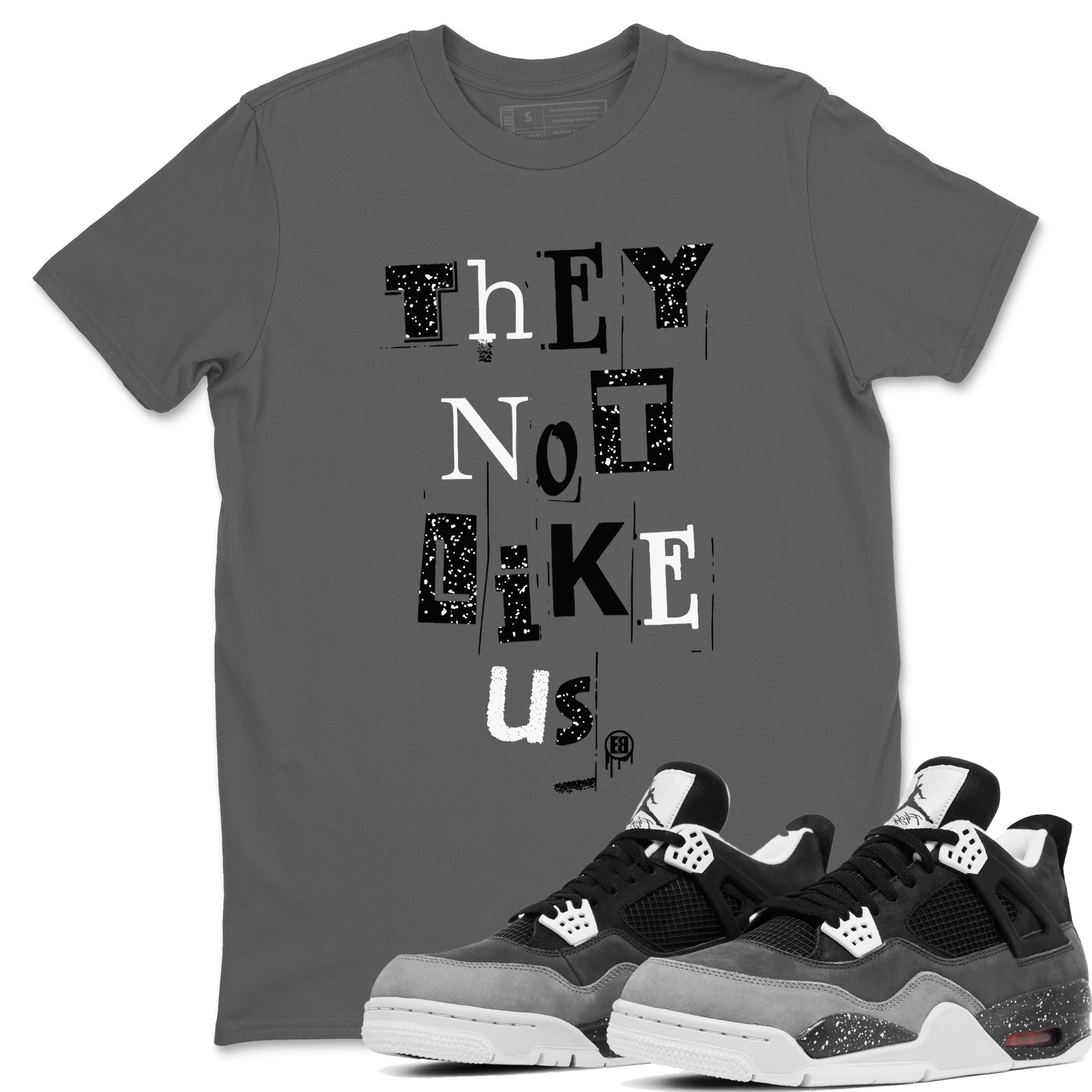 Vintage They Not Like Us snkmatch Tees - Air Jordan 4 Fear