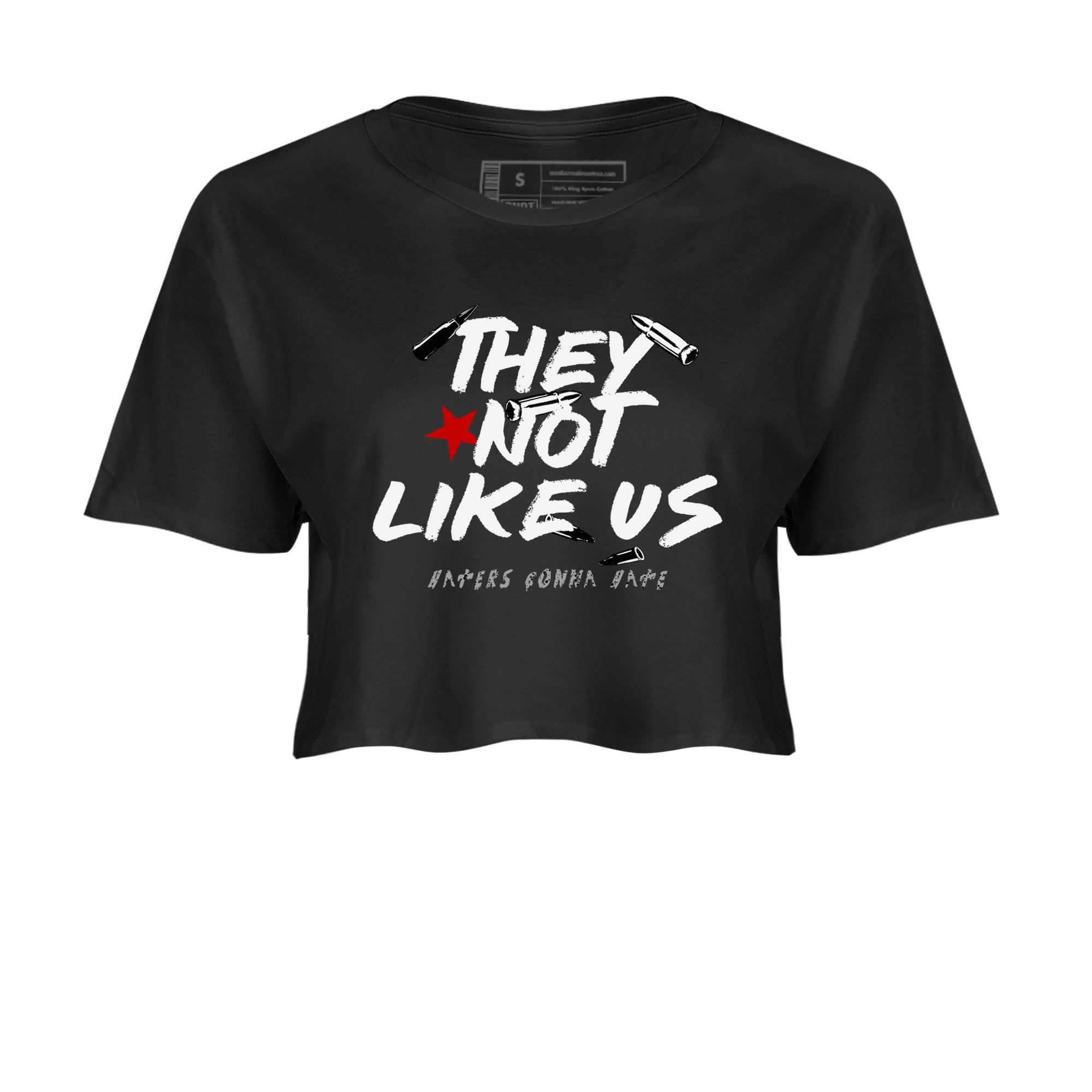They Not Like Us snkmatch Women's Top - Air Jordan 4 White Cement