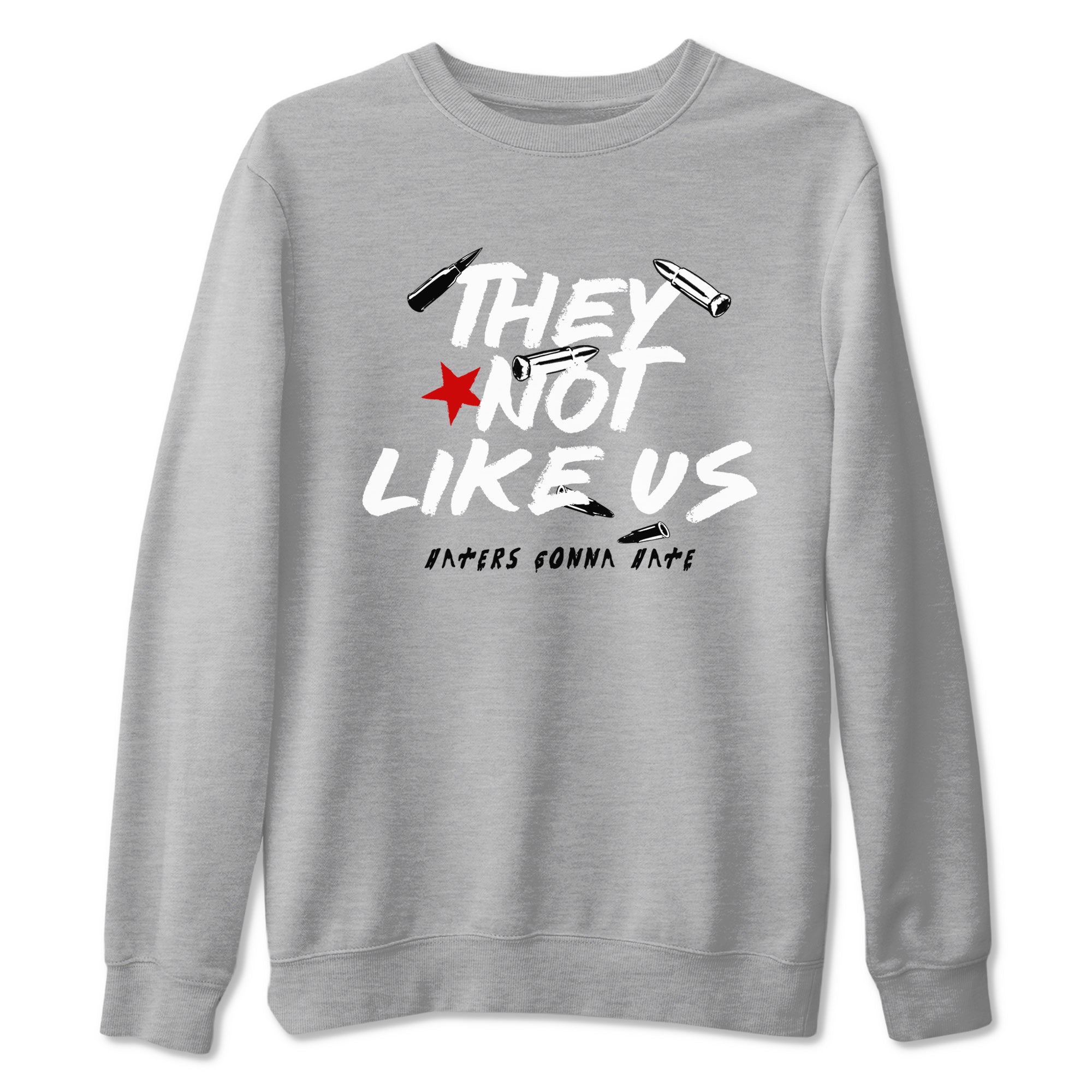 They Not Like Us snkmatch Tees - Air Jordan 4 White Cement
