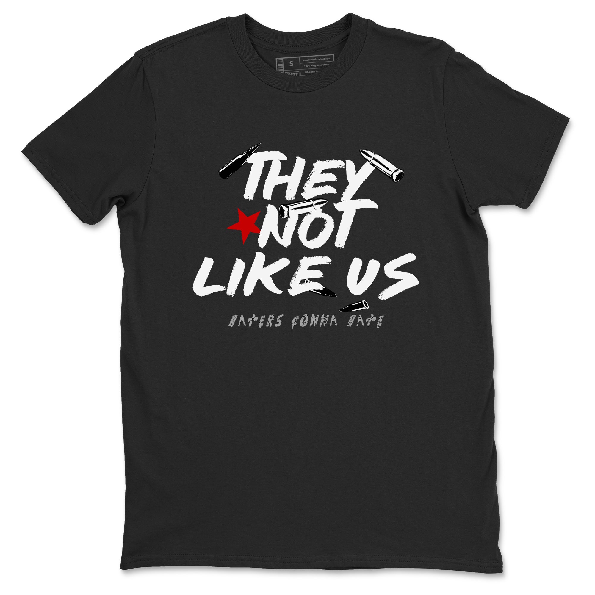 They Not Like Us snkmatch Tees - Air Jordan 4 White Cement