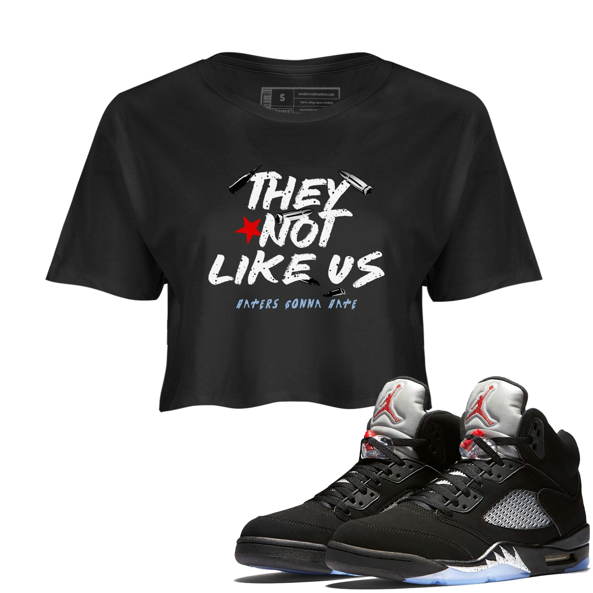 They Not Like Us snkmatch Women's Top - Air Jordan 5 Reimagined