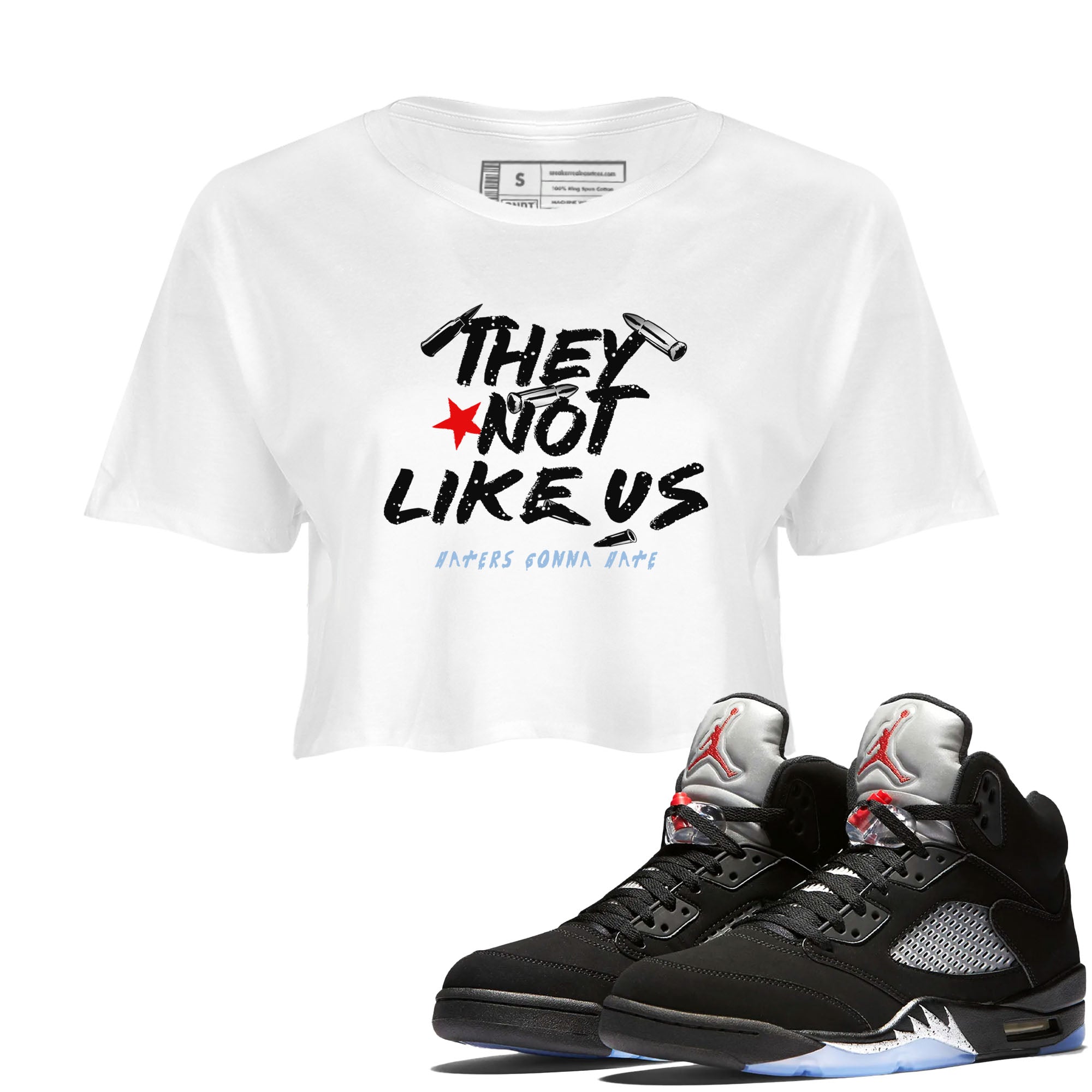 They Not Like Us snkmatch Women's Top - Air Jordan 5 Reimagined