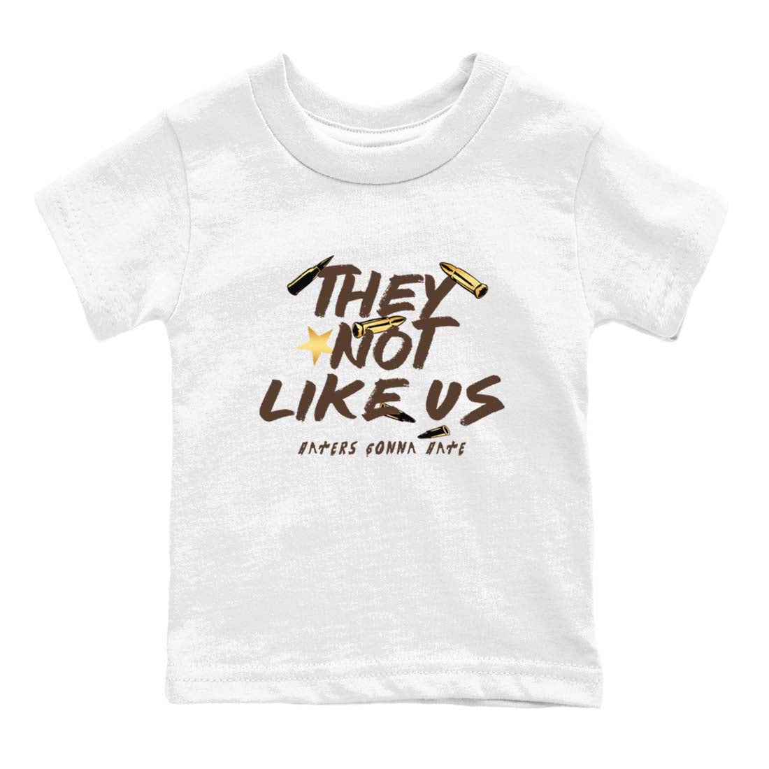 They Not Like Us snkmatch Tees Kids - Air Jordan 5 Golden Ticket