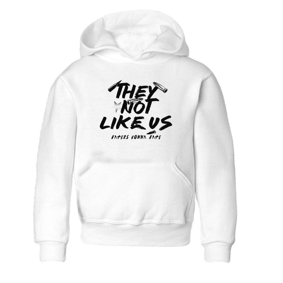 They Not Like Us snkmatch Tees Kids - Air Jordan 5 White Black