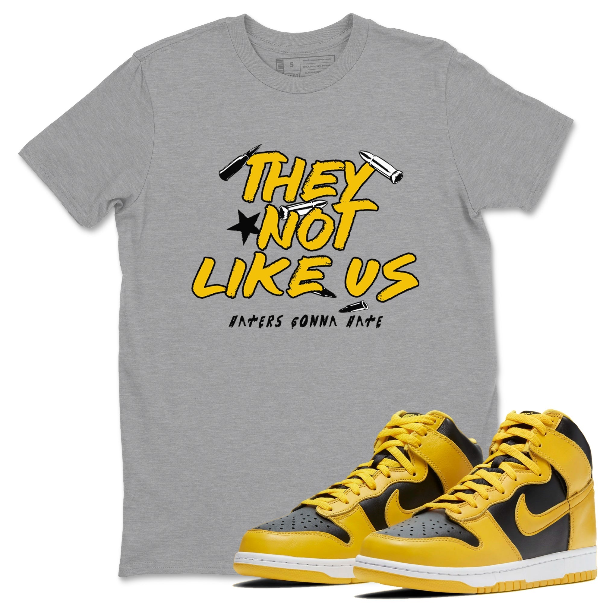 They Not Like Us snkmatch Tees - Dunk High Pollen