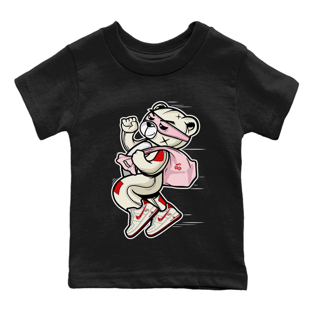 Thief Bear Kids Tops - Air Force 1 Valentines Day