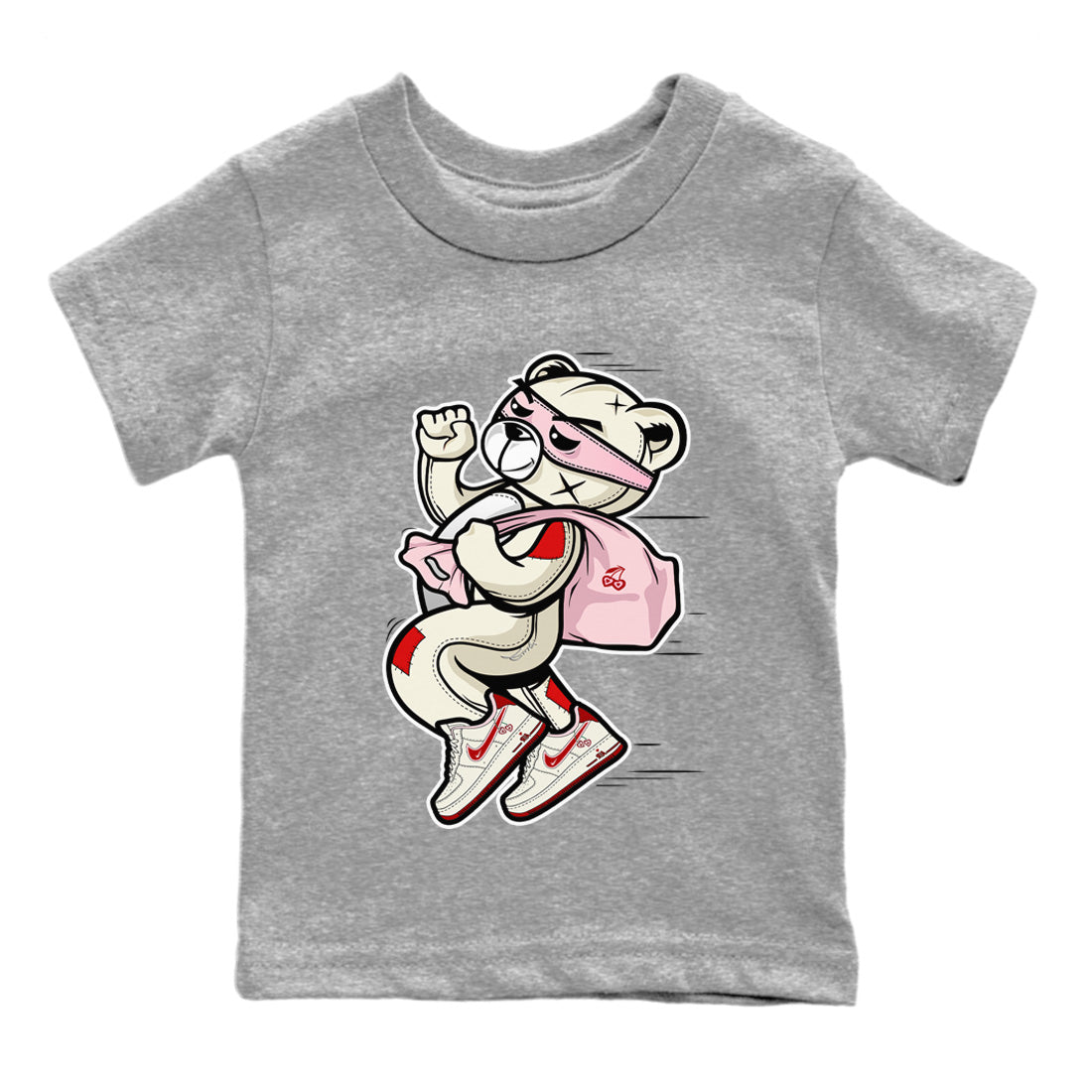 Thief Bear Kids Tops - Air Force 1 Valentines Day