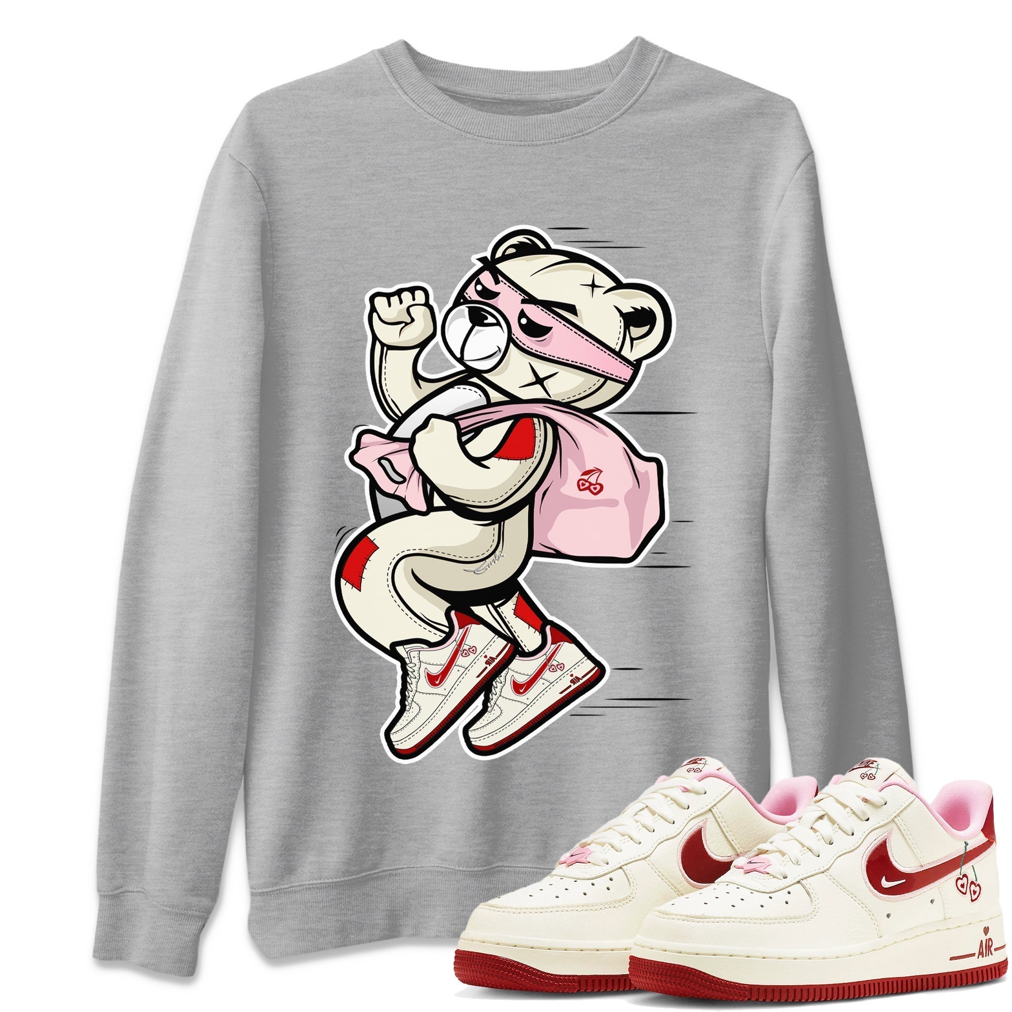 Thief Bear Unisex Tops - Air Force 1 Valentines Day