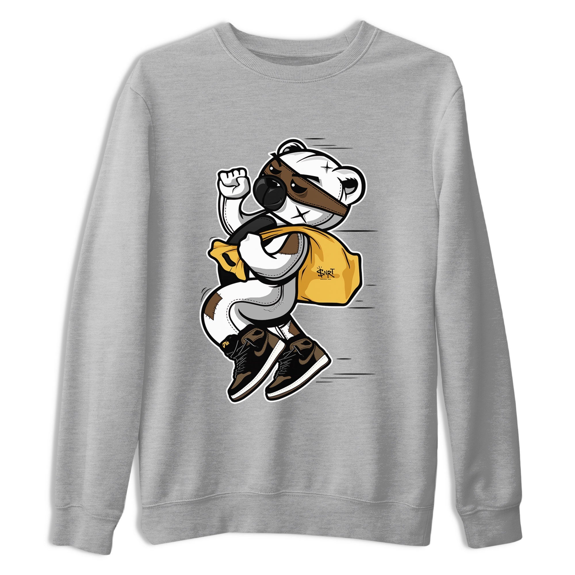 Thief Bear snkmatch Tee - Air Jordan 1 Palomino