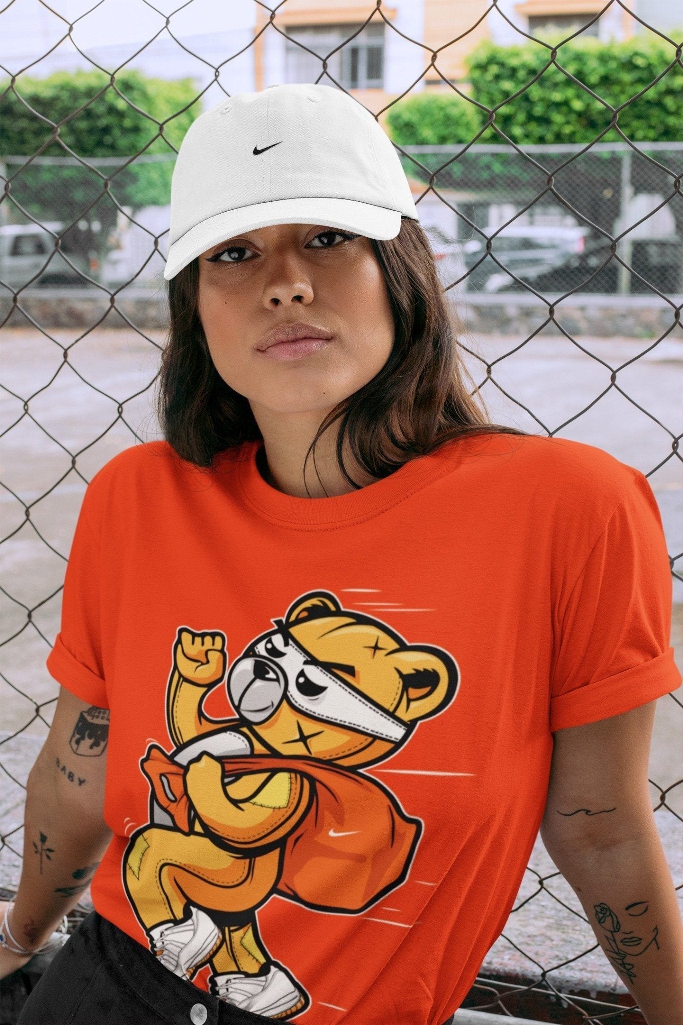 Thief Bear Unisex Tops - Air Jordan 11 Citrus