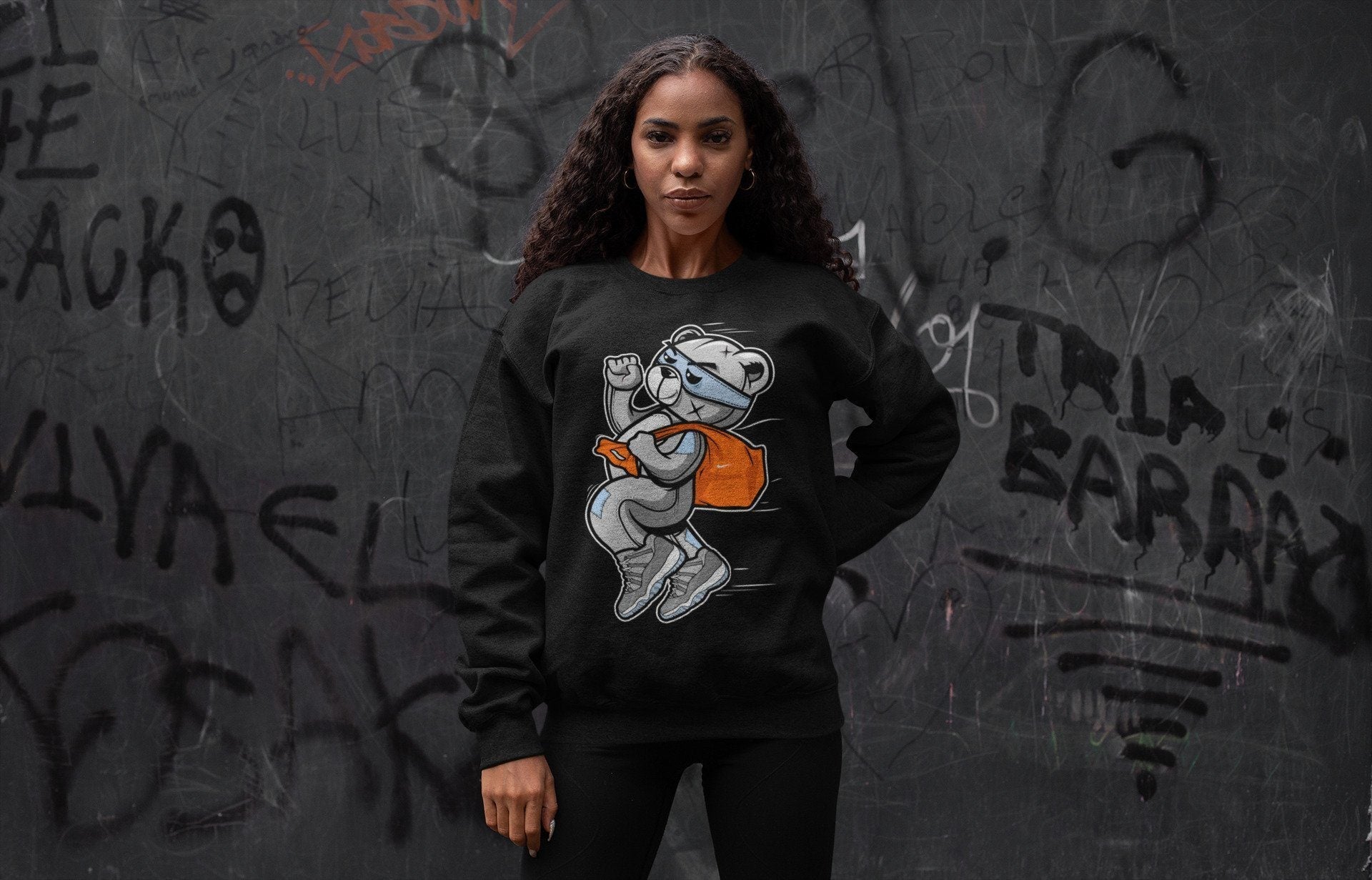 Thief Bear Unisex Tops - Air Jordan 11 Cool Grey