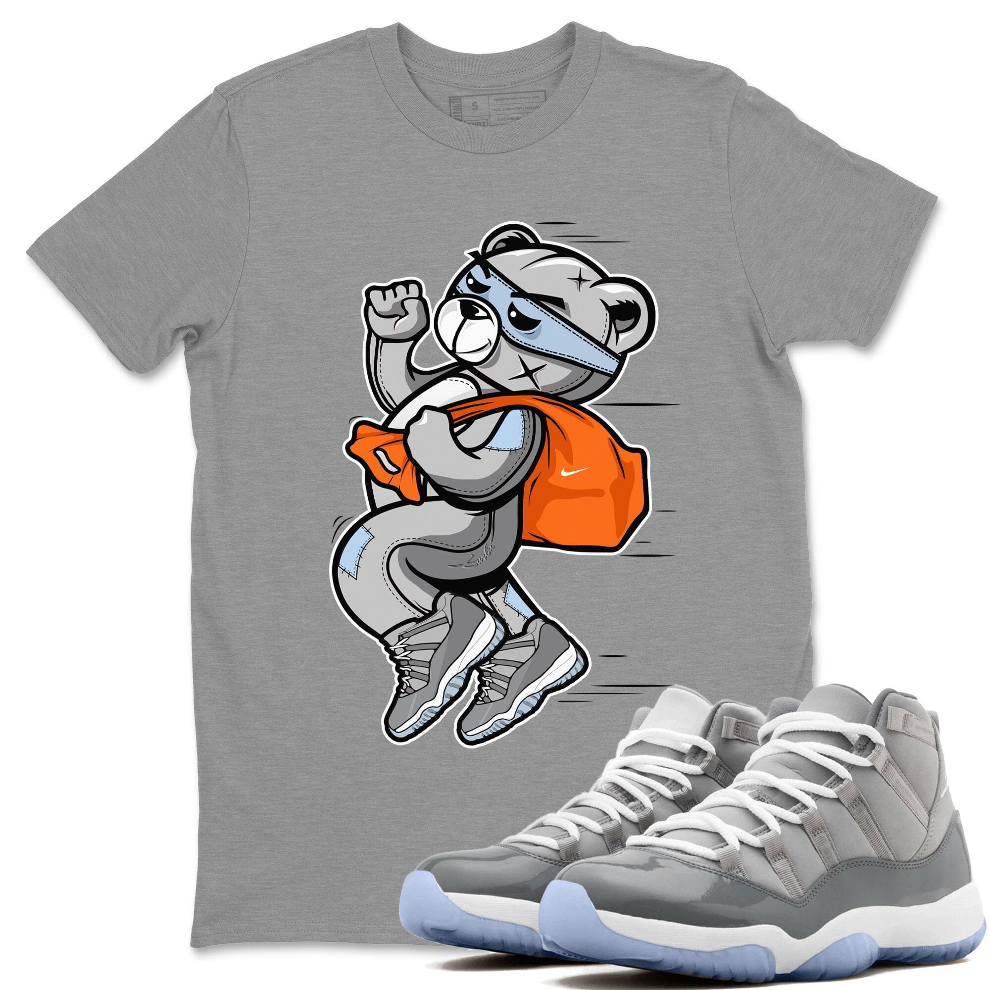 Thief Bear Unisex Tops - Air Jordan 11 Cool Grey