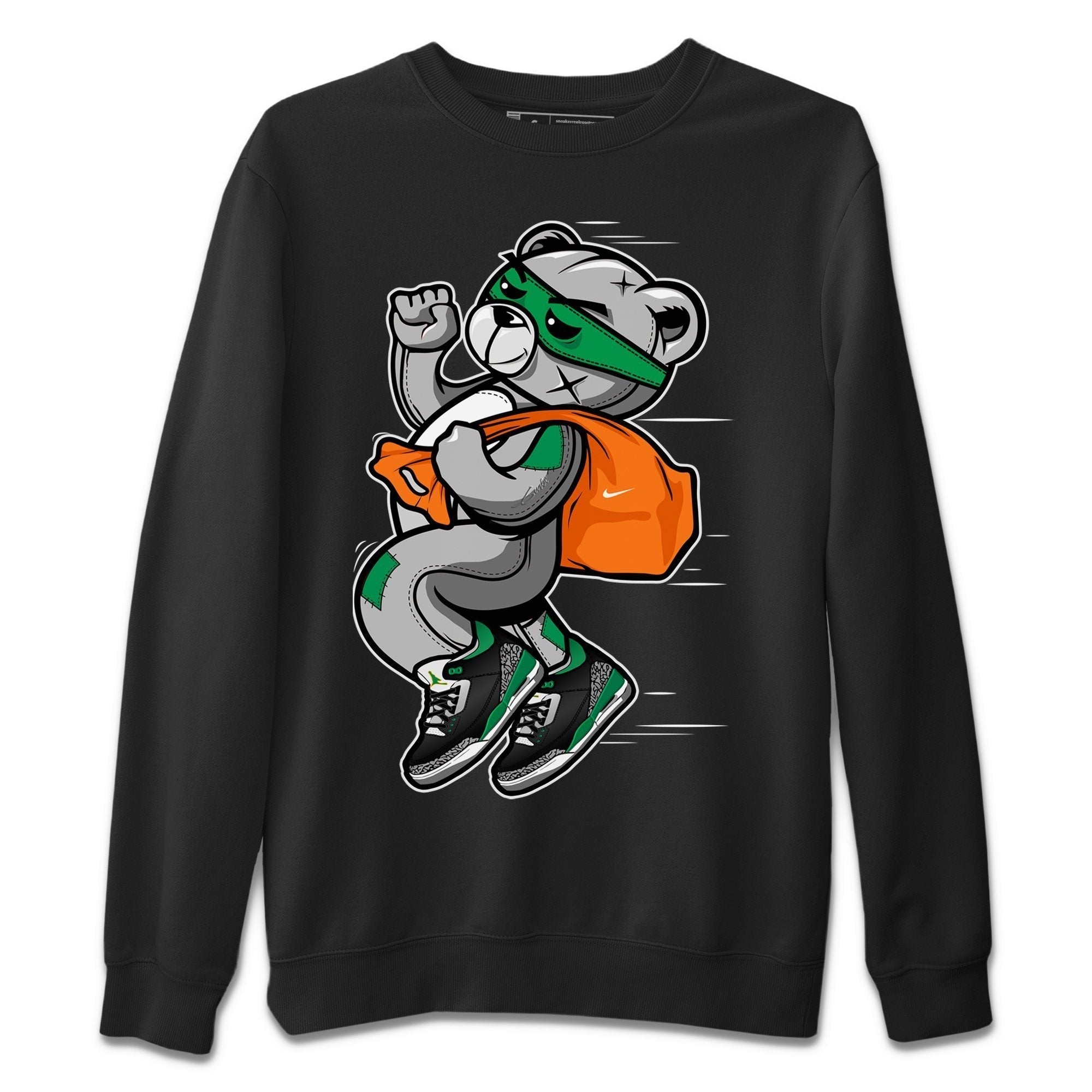 Thief Bear Unisex Tops - Air Jordan 3 Pine Green