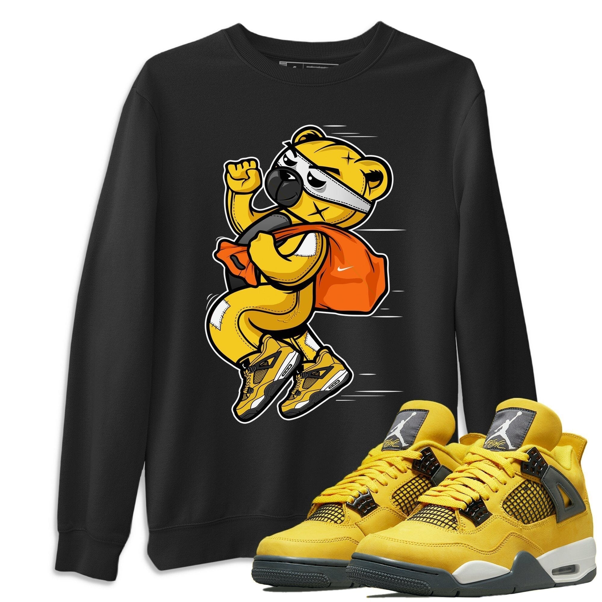 Thief Bear Unisex Tops - Air Jordan 4 Lightning