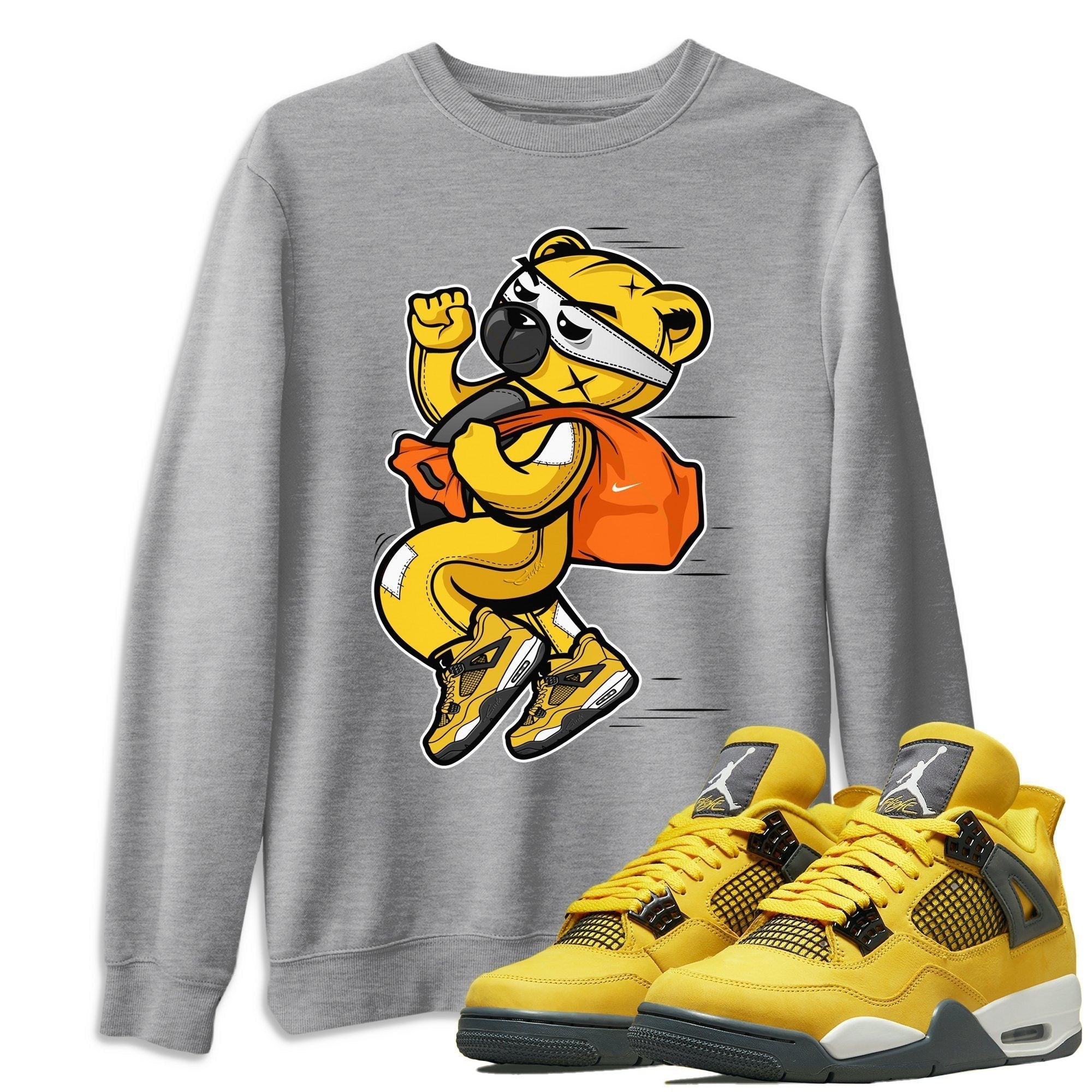 Thief Bear Unisex Tops - Air Jordan 4 Lightning