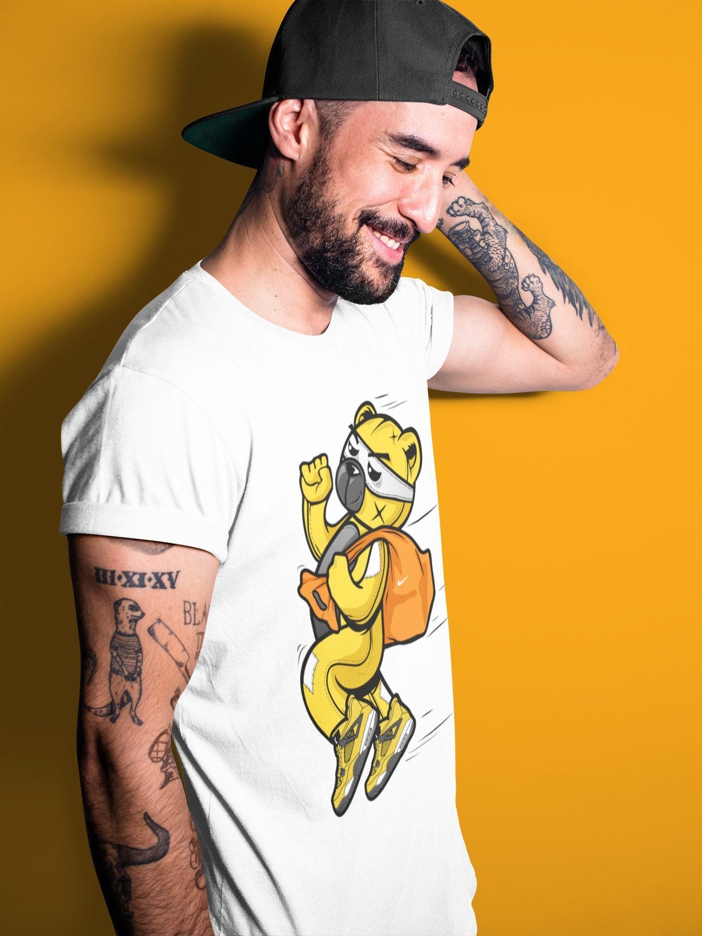 Thief Bear Unisex Tops - Air Jordan 4 Lightning