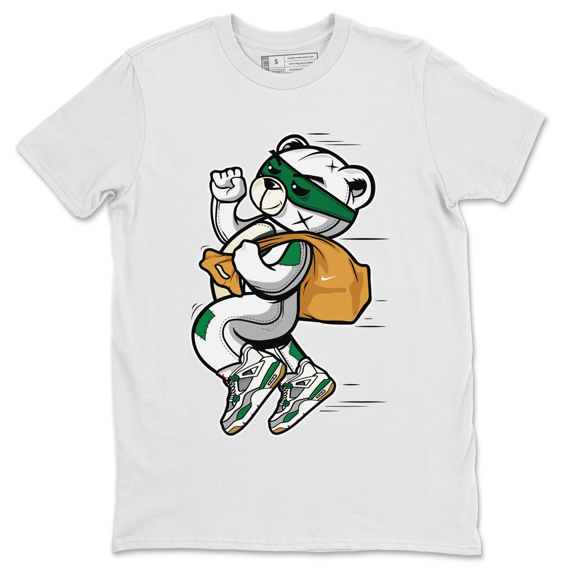 Thief Bear Unisex Tops - Air Jordan 4 Pine Green