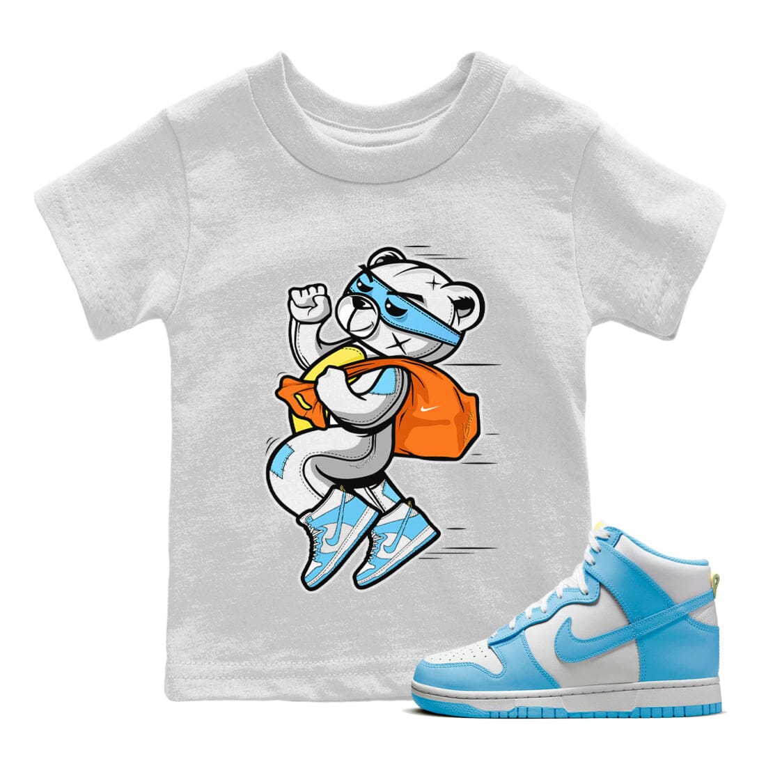 Thief Bear Kids Tops - Dunk Blue Chill
