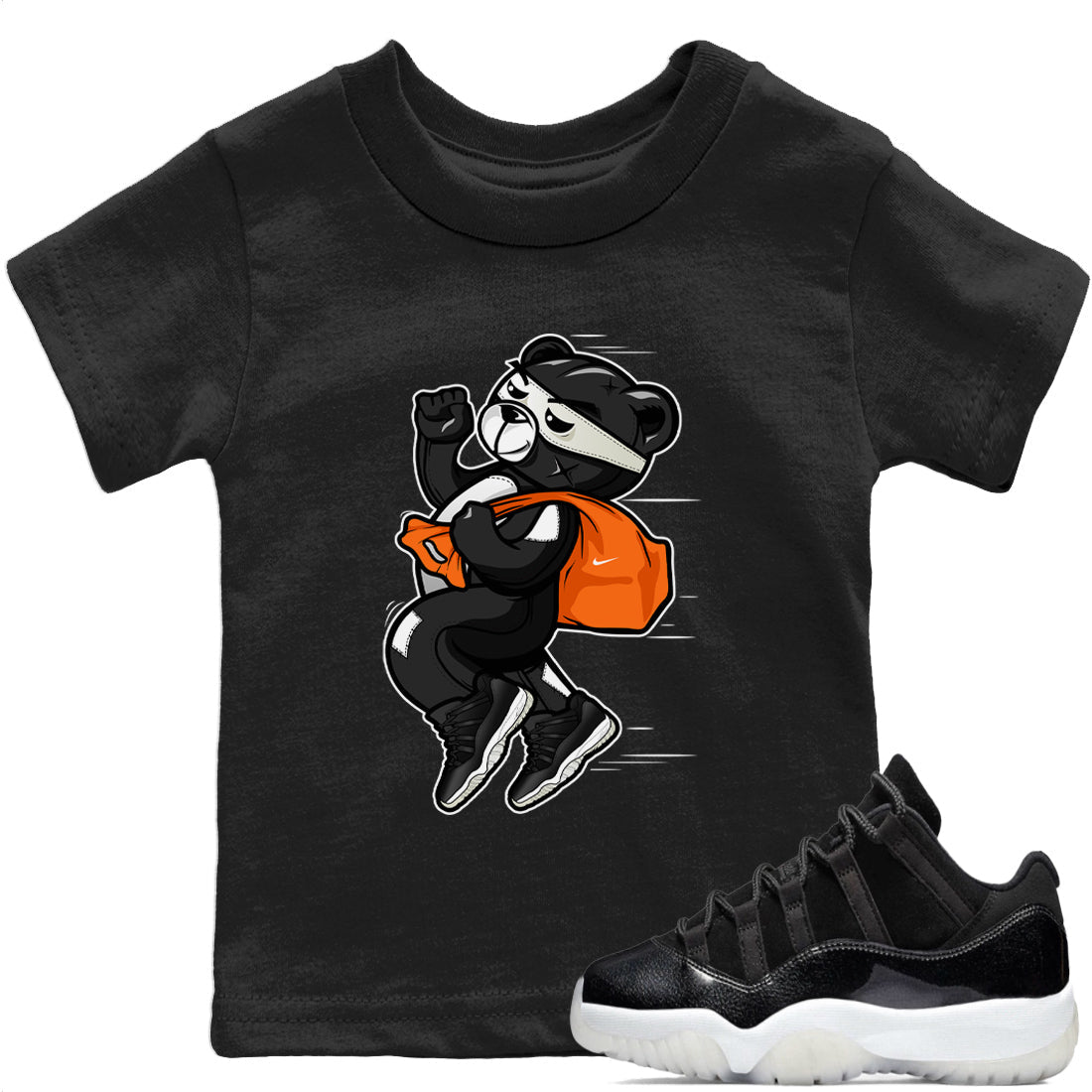Thief Bear Kids Tops - Air Jordan 11 72-10