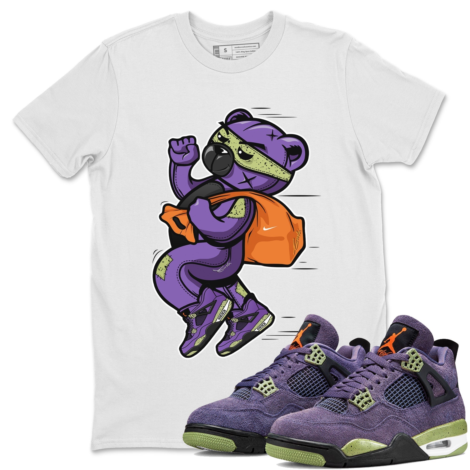 Thief Bear Unisex Tops - Air Jordan 4 Canyon Purple