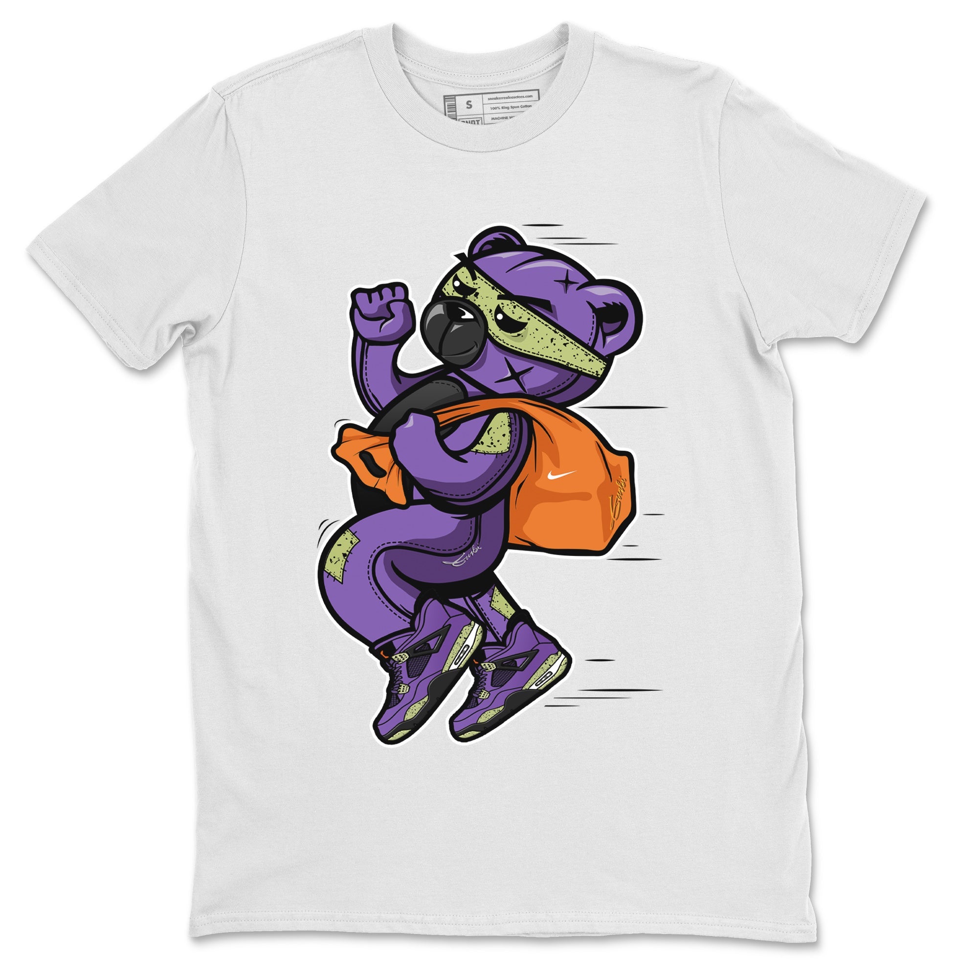 Thief Bear Unisex Tops - Air Jordan 4 Canyon Purple