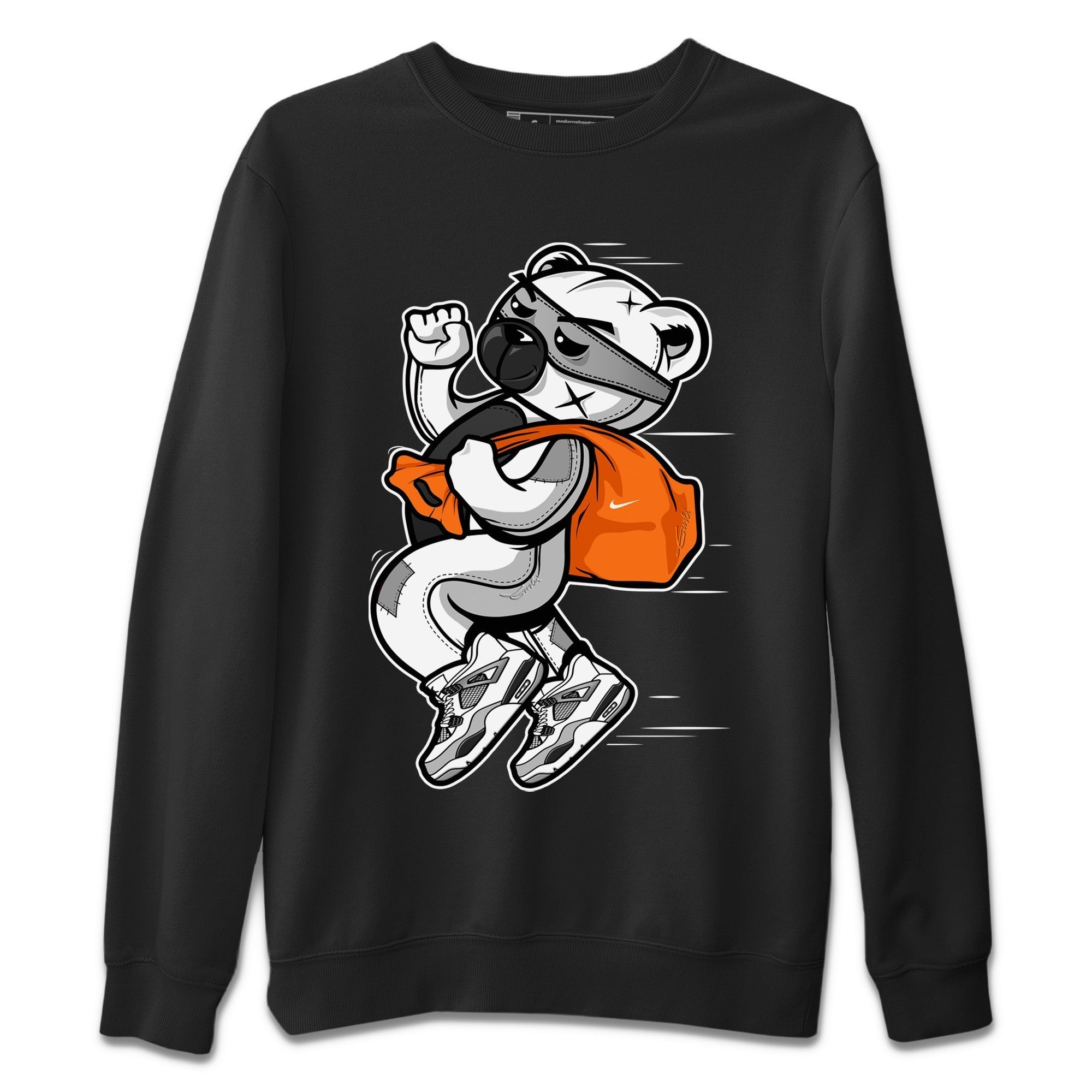 Thief Bear Unisex Tops - Air Jordan 4 Military Black