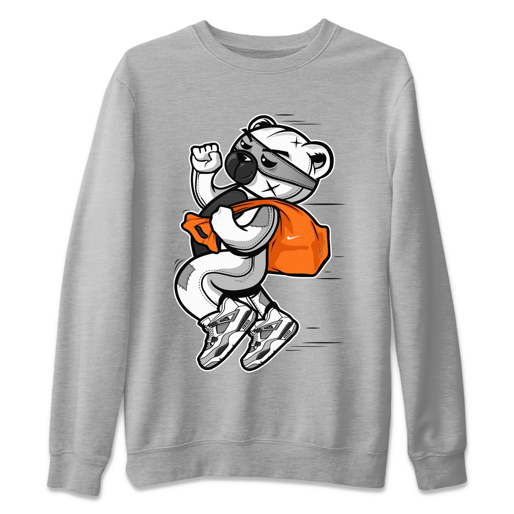 Thief Bear Unisex Tops - Air Jordan 4 Military Black