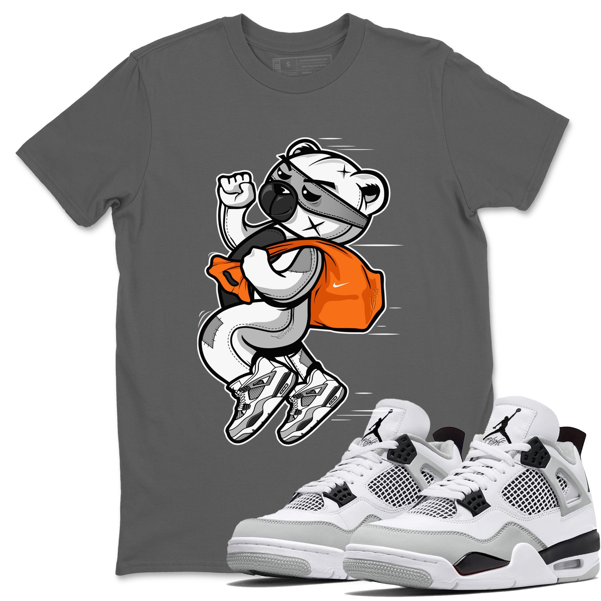 Thief Bear Unisex Tops - Air Jordan 4 Military Black